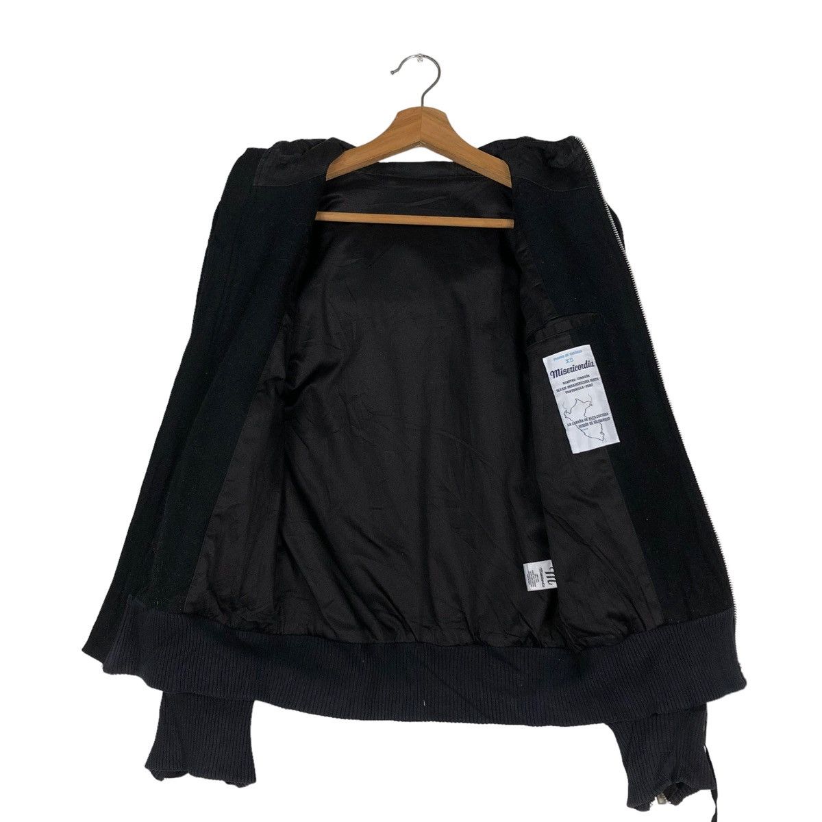 Hysteric Glamour 🔥VINTAGE CROPPED BIKER JACKET BONDAGE DESIGN MISERICODIA Size US XS / EU 42 / 0 - 14 Thumbnail