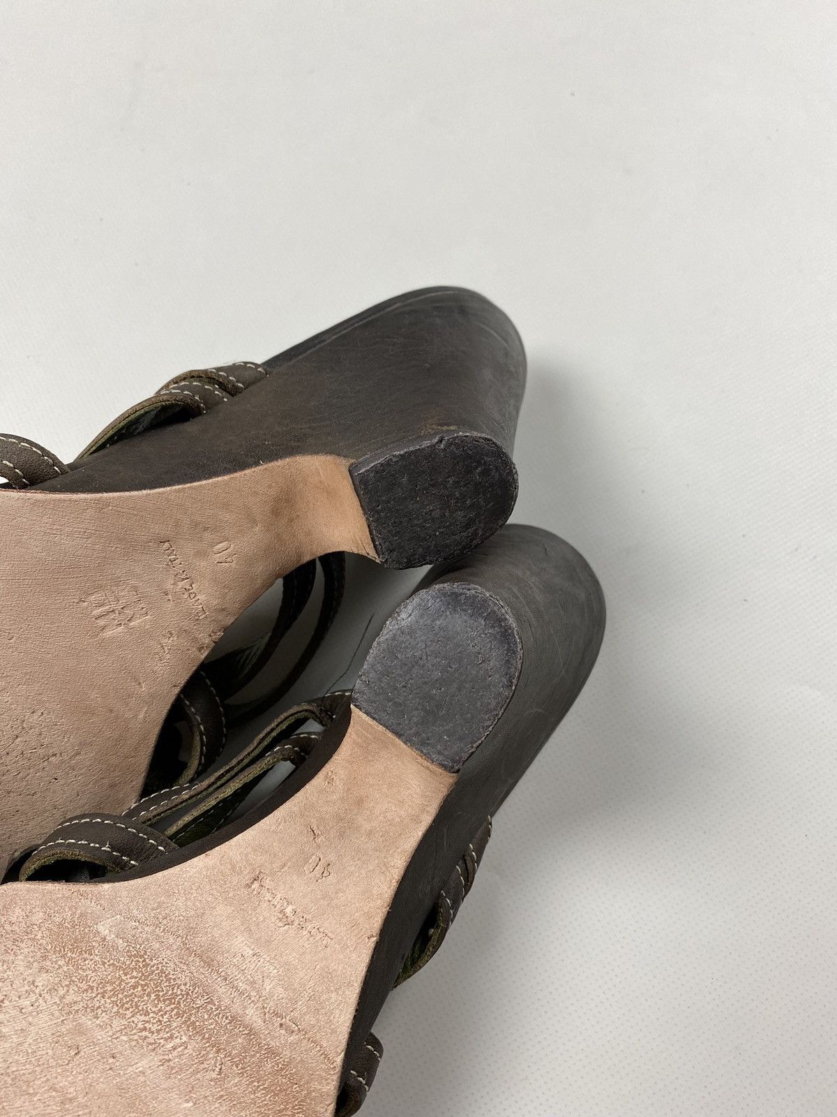MoMA MOMA ladies avant-garde leather heeled sandals shoes size 40 Size US 10 / IT 40 - 16 Thumbnail