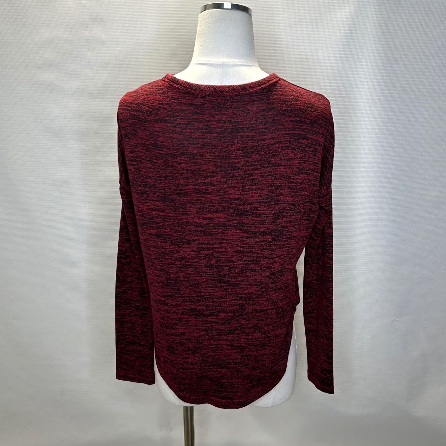 Rag & Bone rag & bone Sweater Womens XS Red Marled Long Sleeve Pullover Top Size XS / US 0-2 / IT 36-38 - 4 Thumbnail