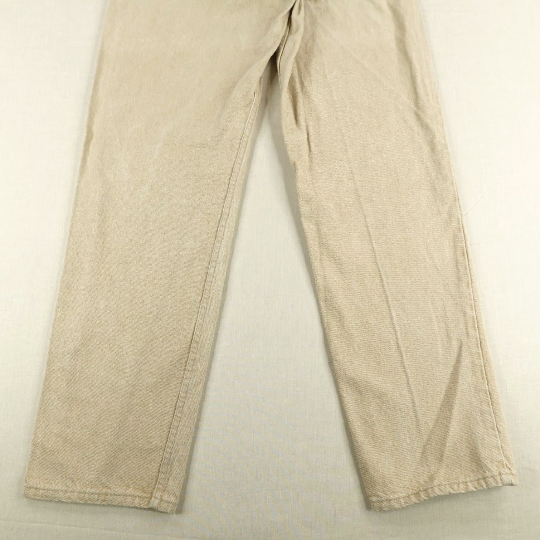 Levi's VINTAGE Levi's 550 Jeans Men 36x34 Beige Denim Relaxed Fit Tapered 90s Size US 34 / EU 50 - 6 Thumbnail