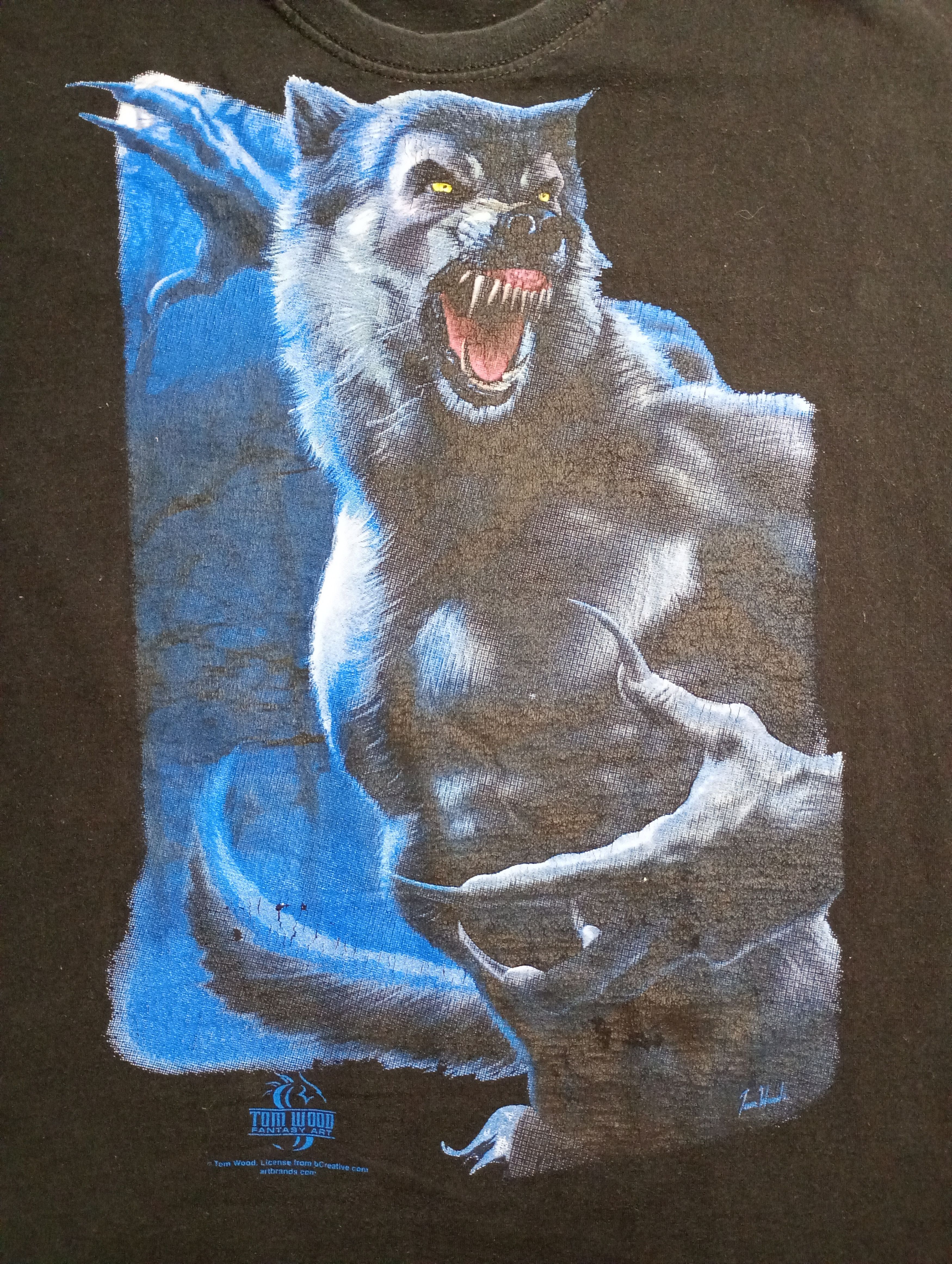 Fruit Of The Loom Tom Wood Fantasy Art T-Shirt Size US XL / EU 56 / 4 - 6 Thumbnail