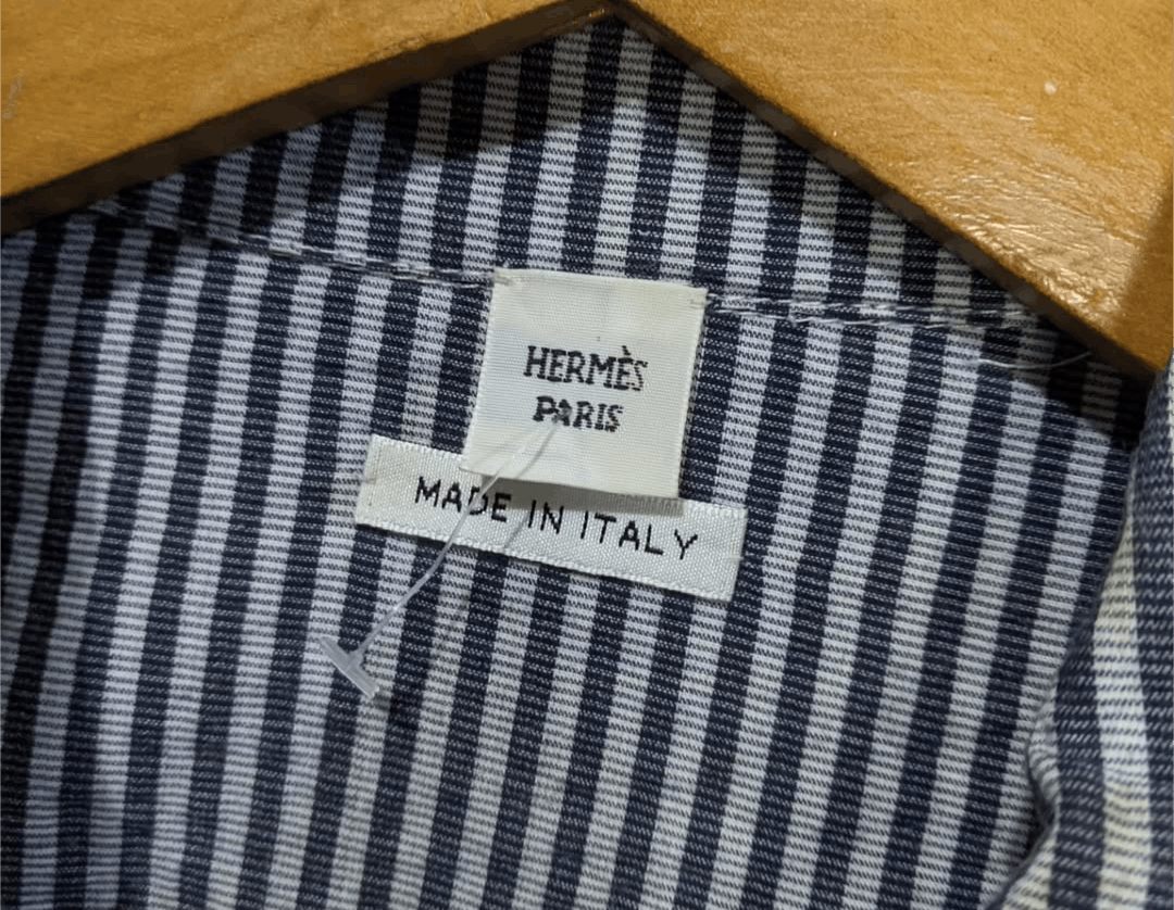 Hermes hermes seersucker zip jacket Size L / US 10 / IT 46 - 8 Thumbnail