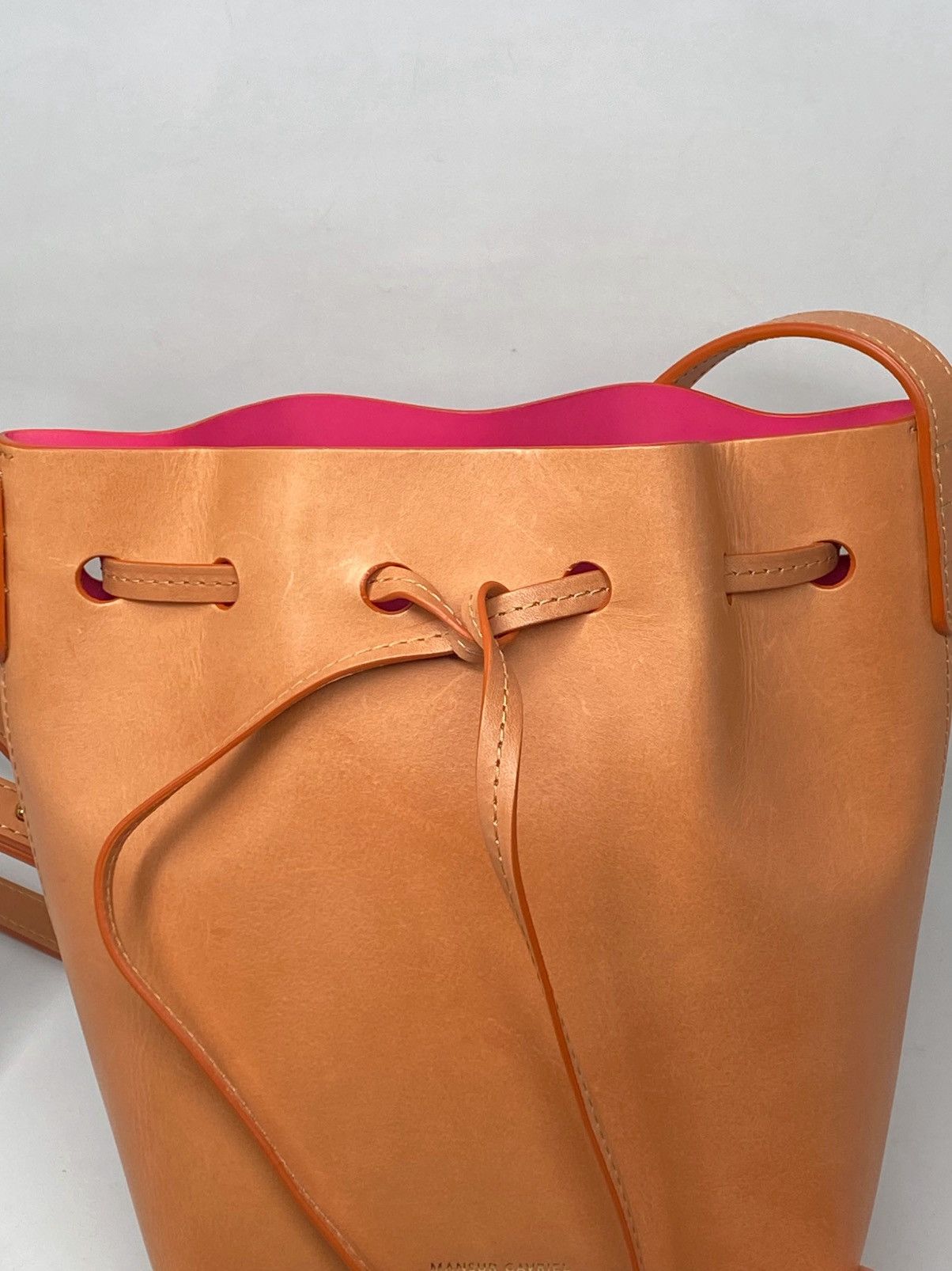 Mansur Gavriel Mansur Gavriel Mini Mini Leather Bucket Bag Size ONE SIZE - 13 Thumbnail