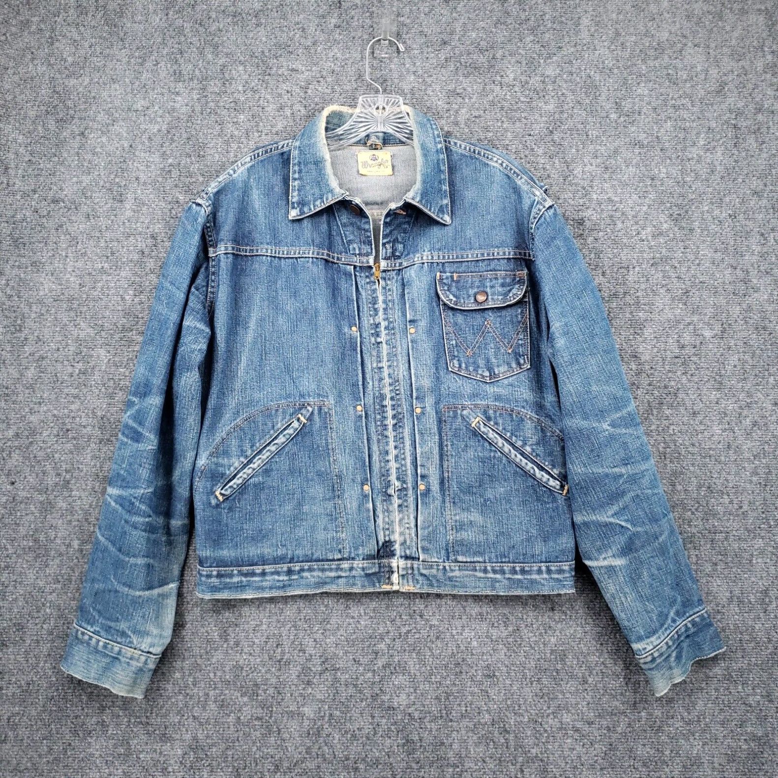Vintage United Colours of Benetton Blue Denim Trucker Jacket XS S main image 0