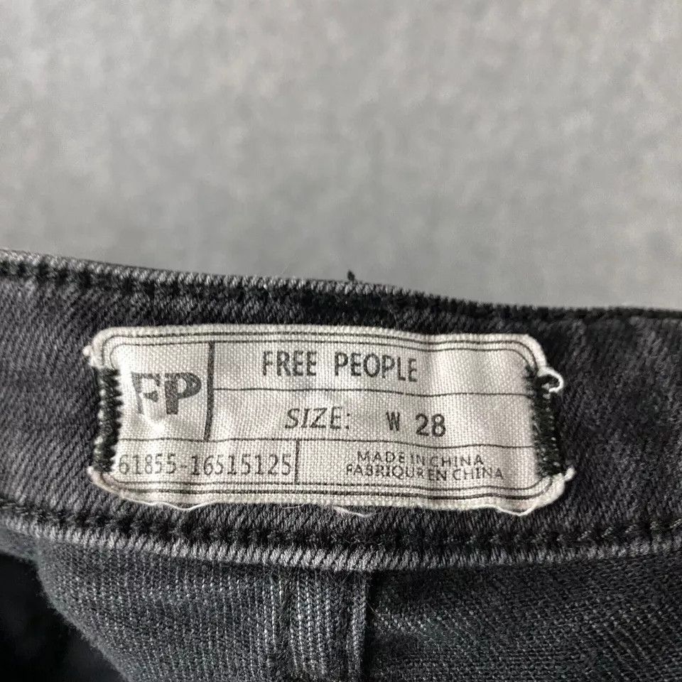 Free People Free People Jeans Women's 28 Ankle Charcoal Wash Cotton Size 28" / US 6 / IT 42 - 6 Thumbnail