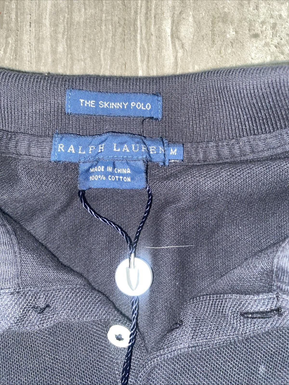 Polo Ralph Lauren POLO Ralph Lauren Big Pony Navy Light Blue Gray M Slim Fit Size M / US 6-8 / IT 42-44 - 2 Thumbnail
