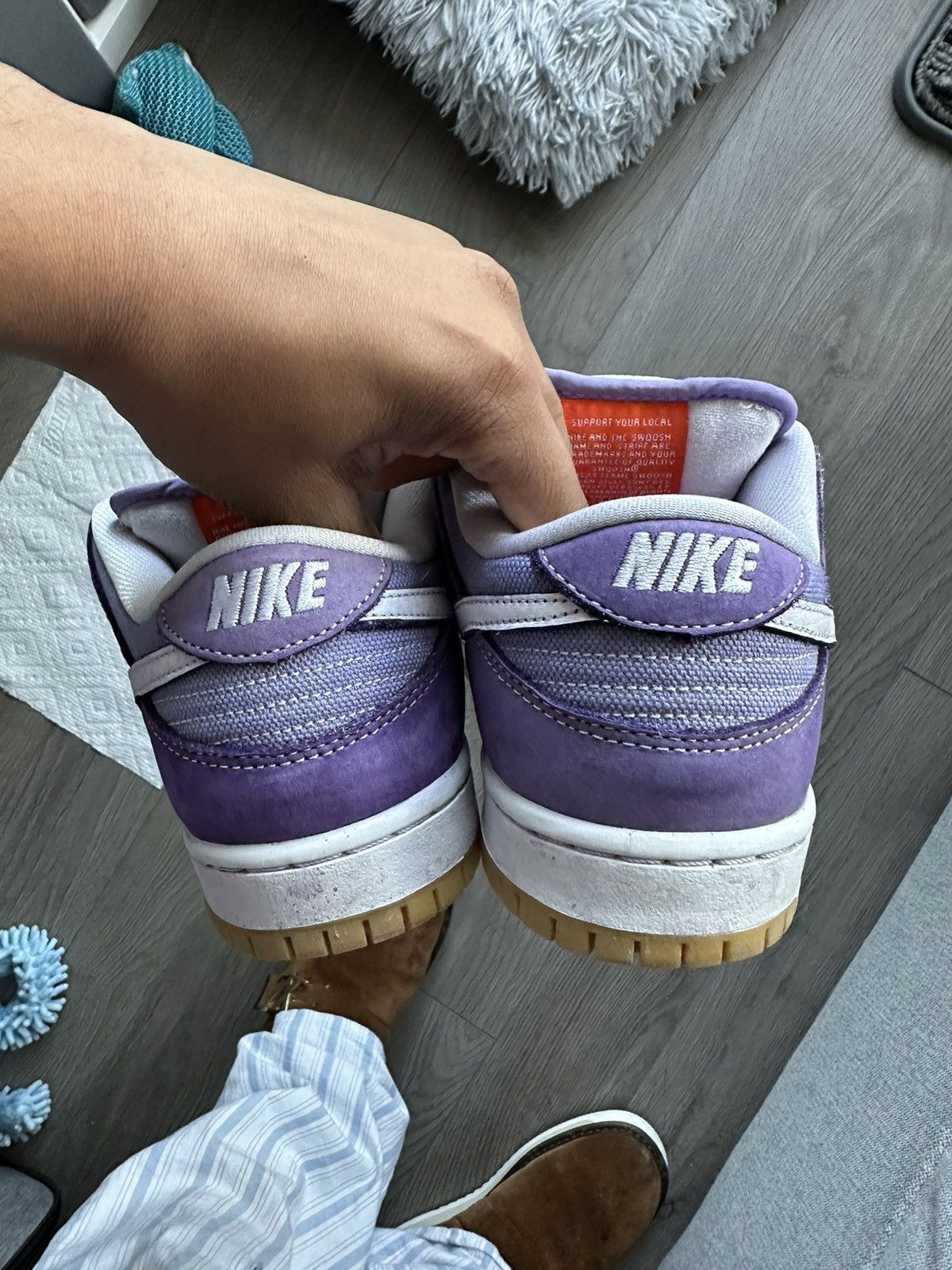 Nike Bleached Lilac Nike SB Size US 7.5 / EU 40-41 - 7 Thumbnail