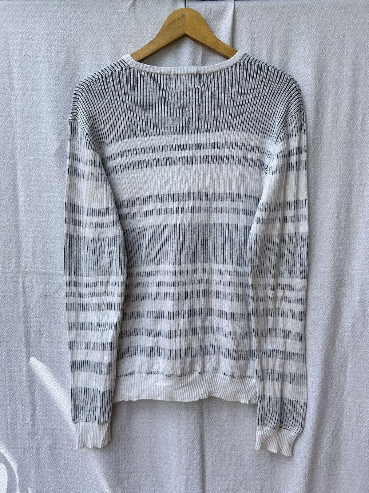 If Six Was Nine × Japanese Brand × Le Grande Bleu (L.G.B.) Nicole club for men stripe style knit longsleeve Size US L / EU 52-54 / 3 - 2 Thumbnail