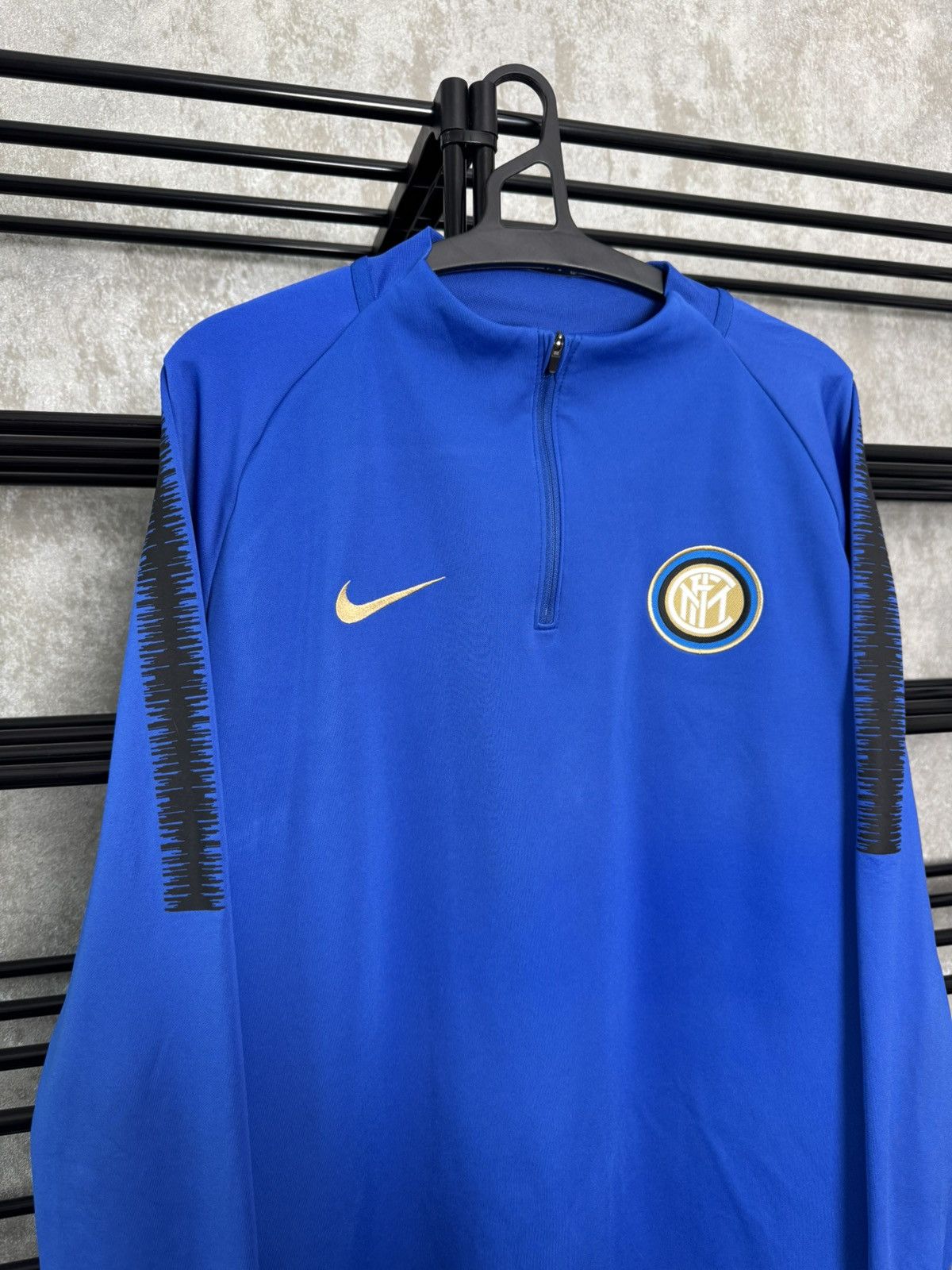 Nike Nike Inter Milan 2017-18 1/4 Zip Drill Top long sleeve Size US XL / EU 56 / 4 - 2 Thumbnail