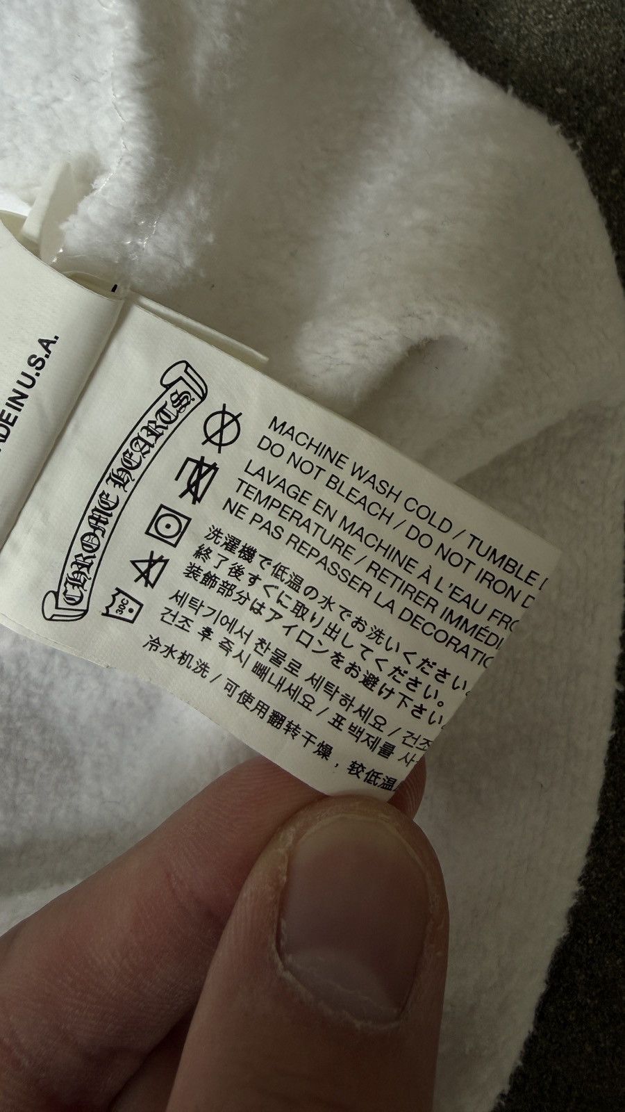 Chrome Hearts RARE! Chrome Hearts White Zip Up Banner Hoodie (XL) Size US XL / EU 56 / 4 - 10 Thumbnail