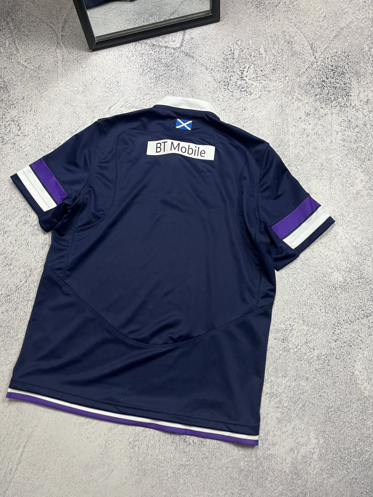 Vintage Macron Scotland Rugby Jersey Tee Rare Y2k Drill Hype Size US L / EU 52-54 / 3 - 9 Thumbnail