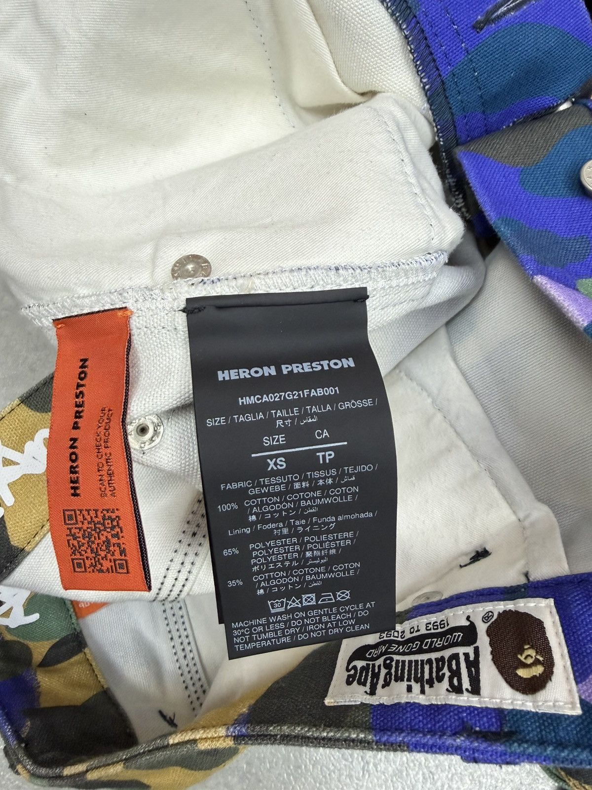 Bape Bape x Heron Preston Double Knee Camo Duck Painter Pants XS Size US 30 / EU 46 - 20 Thumbnail