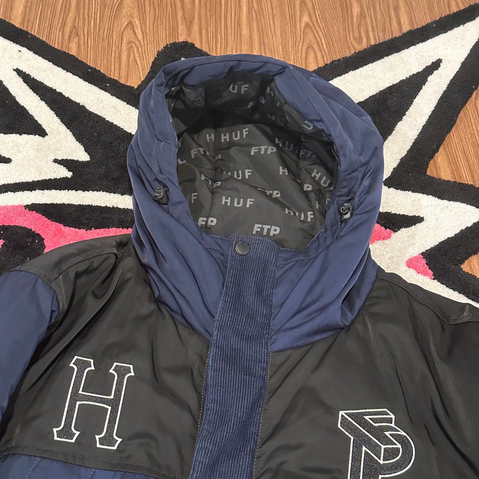 Fuck The Population × Huf HUF x FTP Front Embroidery Padded Nylon Jacket - Size Large Size US L / EU 52-54 / 3 - 7 Thumbnail