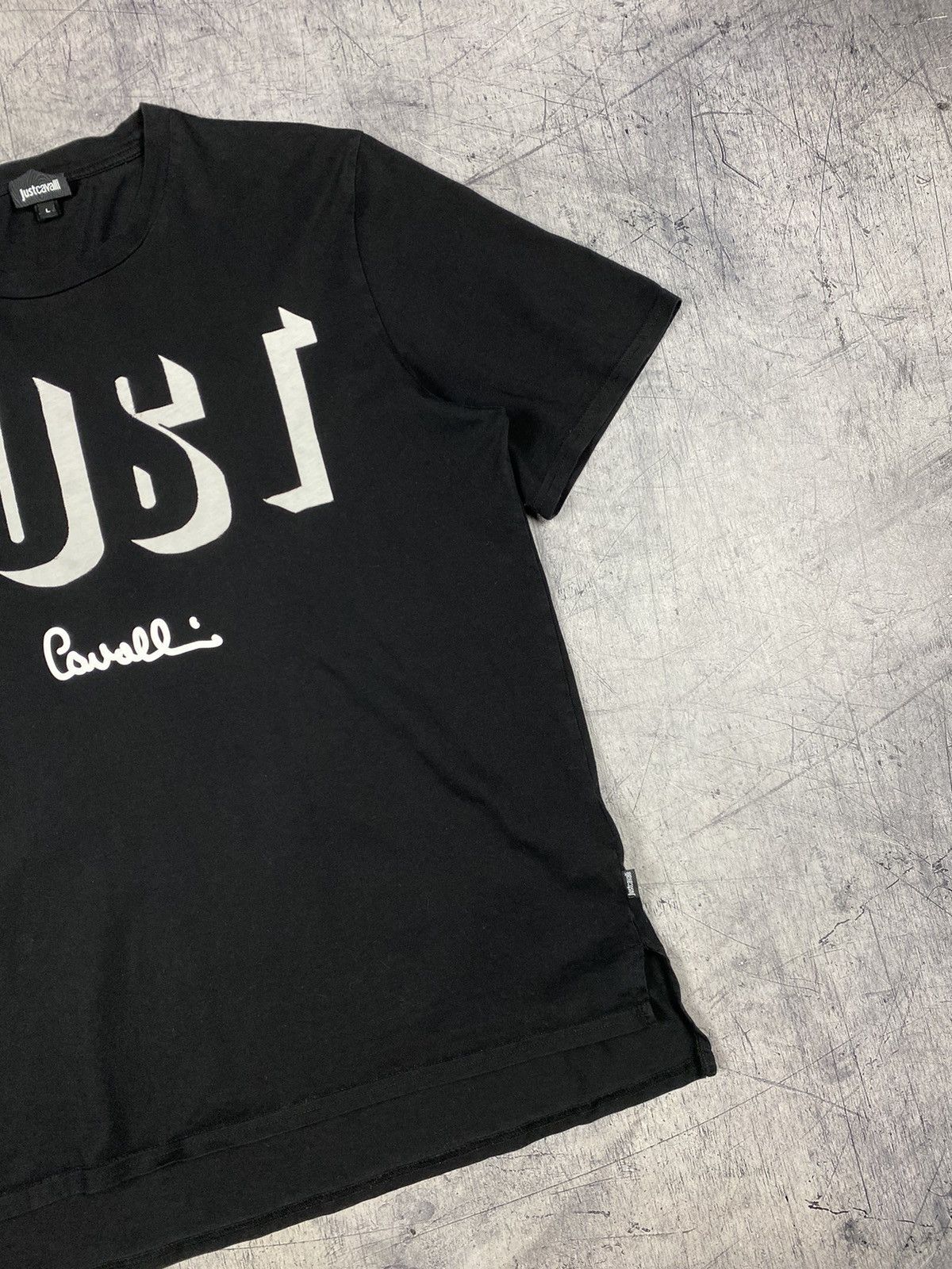 Just Cavalli Just Cavalli Designer Big Logo Tee T Shirt Size US L / EU 52-54 / 3 - 4 Thumbnail