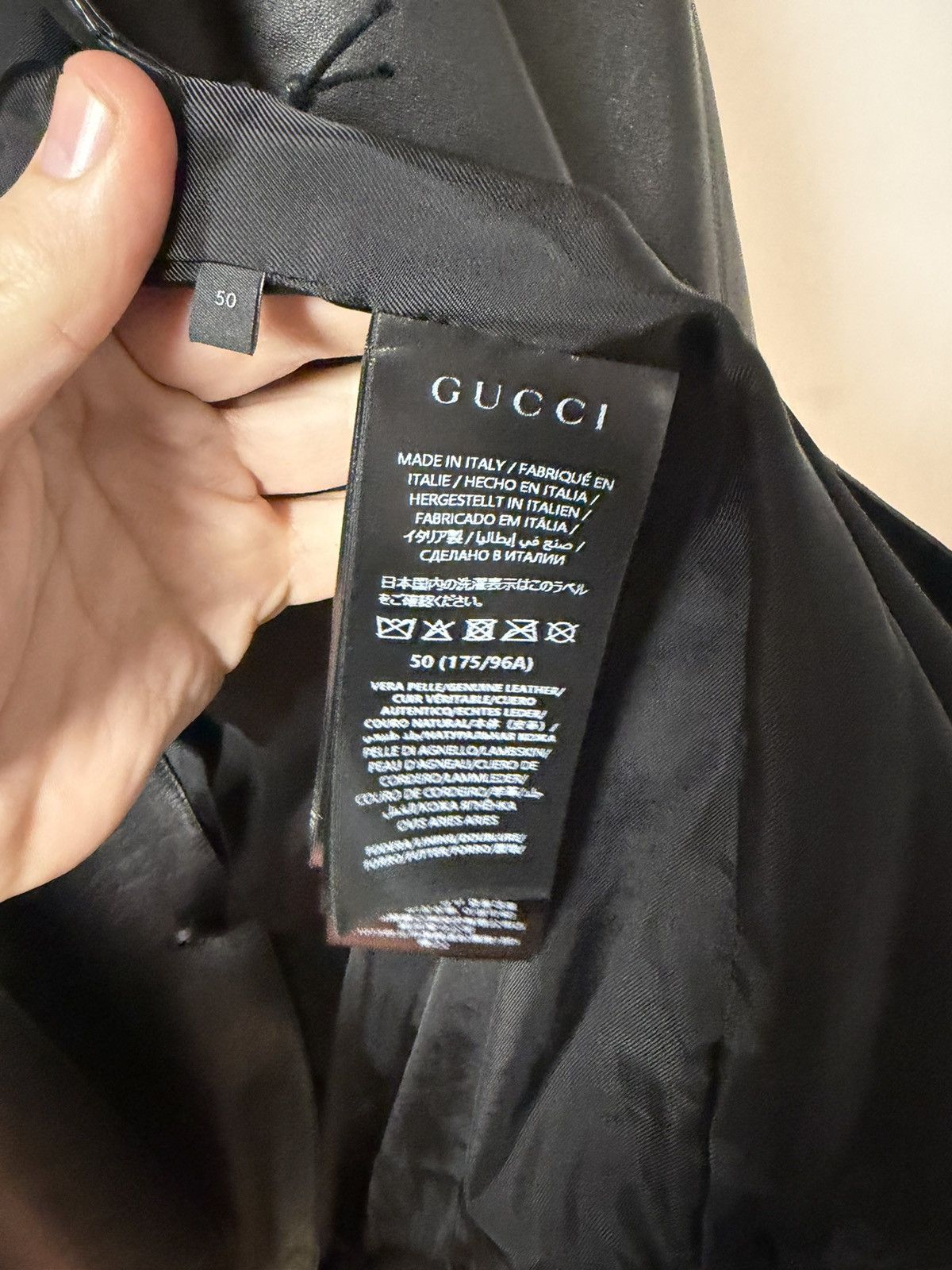 Gucci DEMNA - SS26 Nerd Soft Nappa Leather Jacket 50 Size US M / EU 48-50 / 2 - 15 Thumbnail