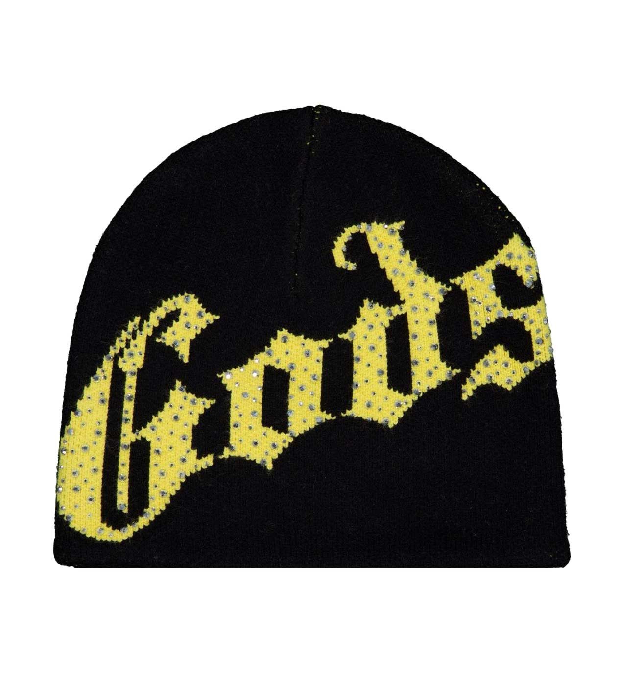 Godspeed Godspeed 'OG Logo' Studded Black & Yellow Beanie Size ONE SIZE - 1 Thumbnail