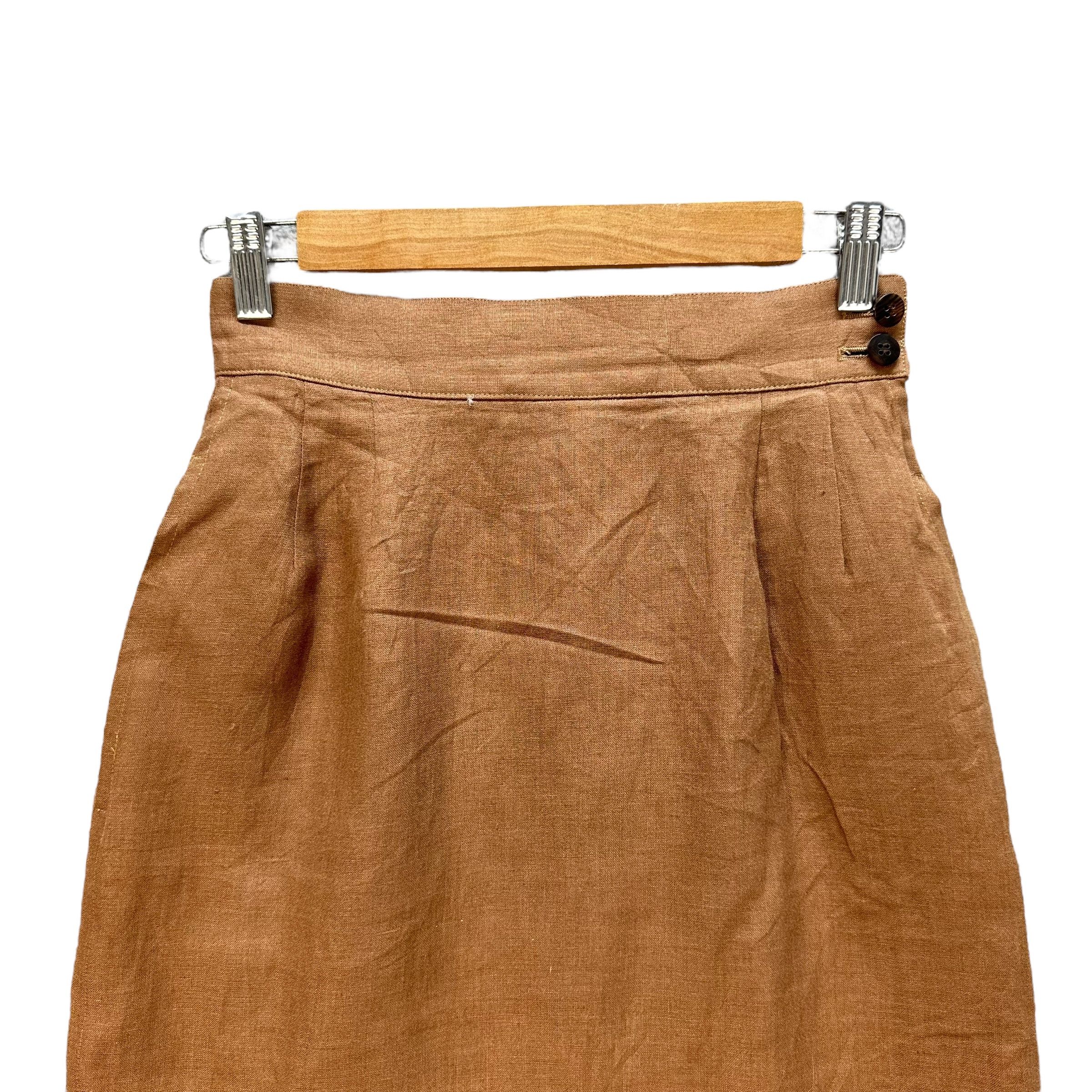 BIGI BIGI Made in Japan Belted Jacket Linen Skirt Suits #A24-0556 Size S / US 4 / IT 40 - 15 Thumbnail