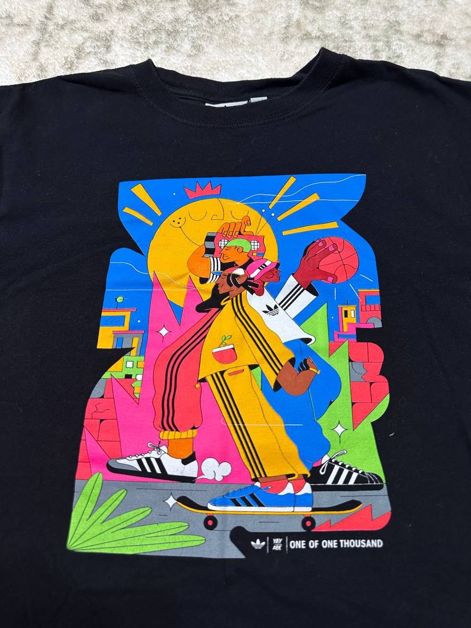 Adidas Adidas YAY ABE 'One Of One Thousand' T-Shirt Size US S / EU 44-46 / 1 - 2 Thumbnail