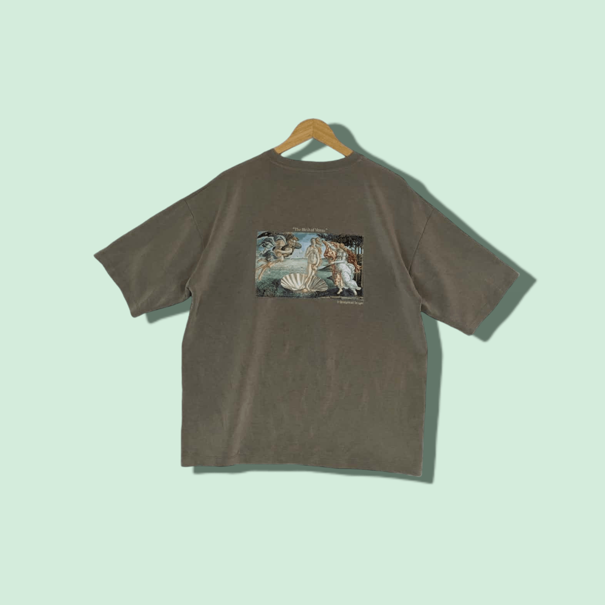 Japanese Brand SENSE OF PLACE Sandro Botticelli Painting Oversize T-Shirt Size US M / EU 48-50 / 2 - 1 Thumbnail