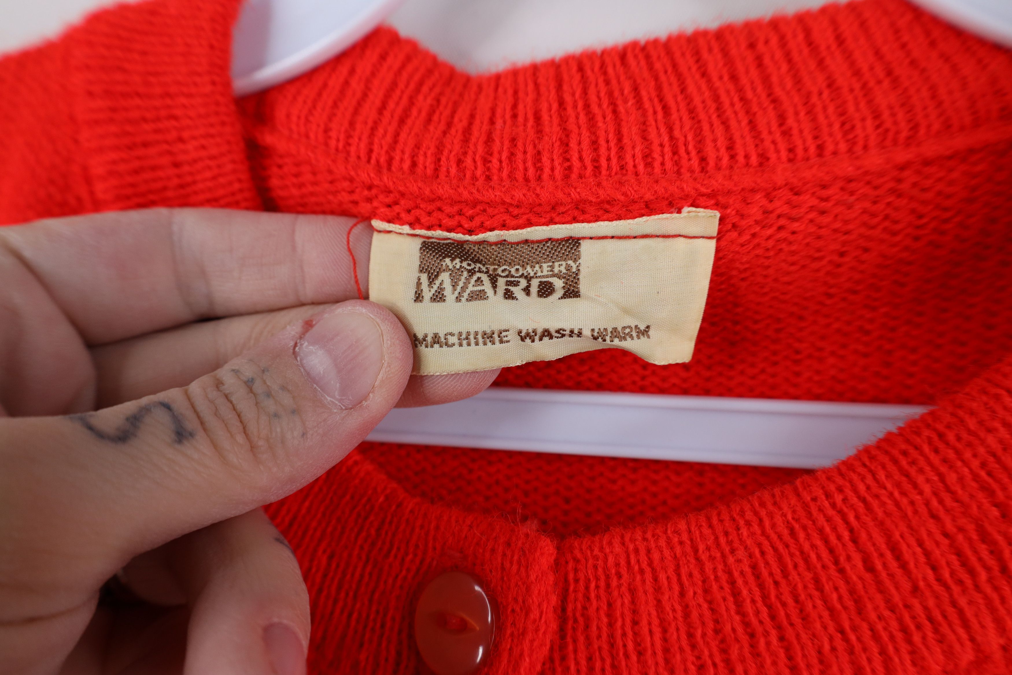 Vintage Vintage 60s Streetwear Striped Short Sleeve Knit Sweater Size M / US 6-8 / IT 42-44 - 6 Thumbnail