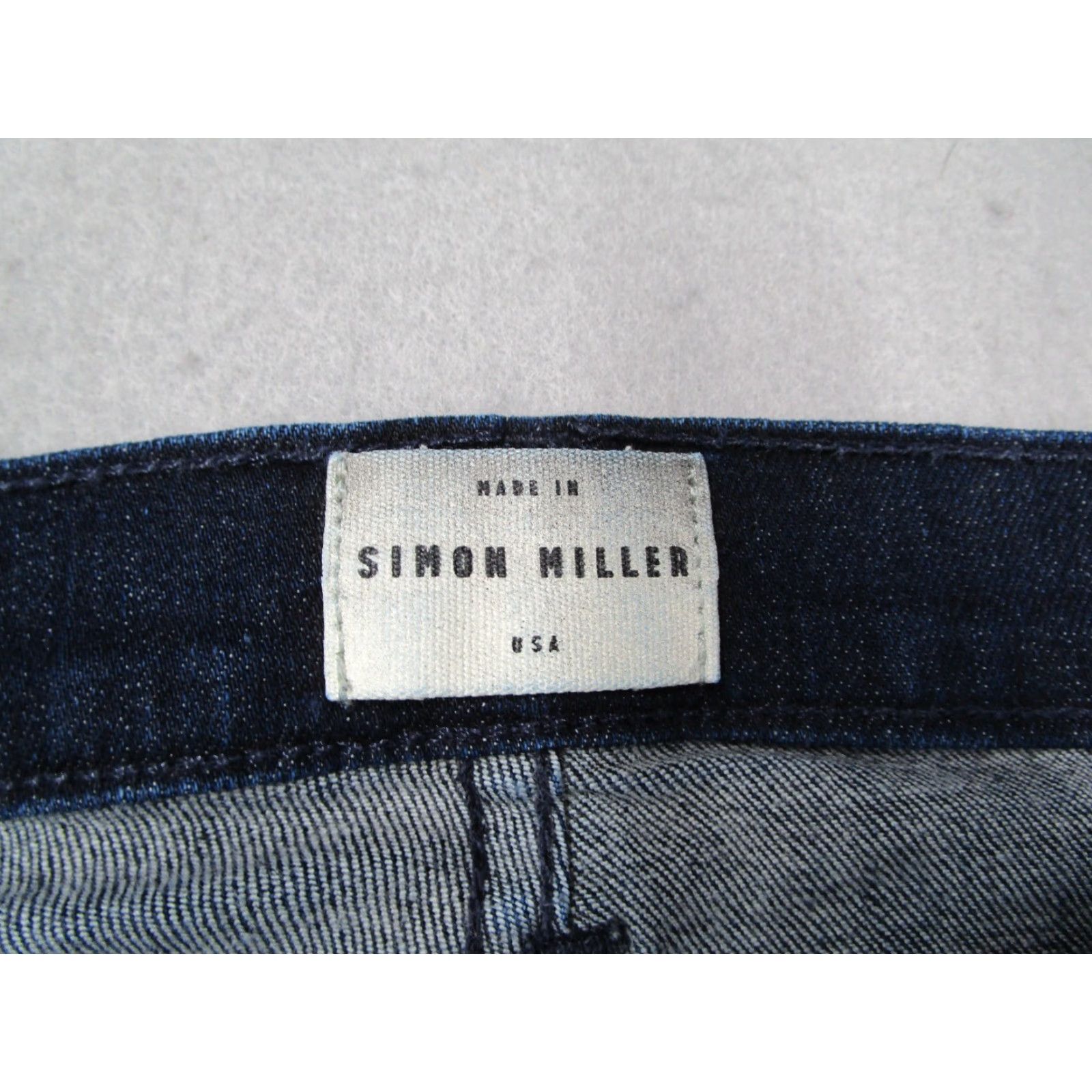 Simon Miller SIMON MILLER Jeans Womens 26 Blue Evant W002 Motorcycle Zip Ankle Denim 26x27 Denim Blue Motorcycle Evant Zip Ankle Skinny Jeans Women 26 Size 26" / US 2 / IT 38 - 2 Thumbnail