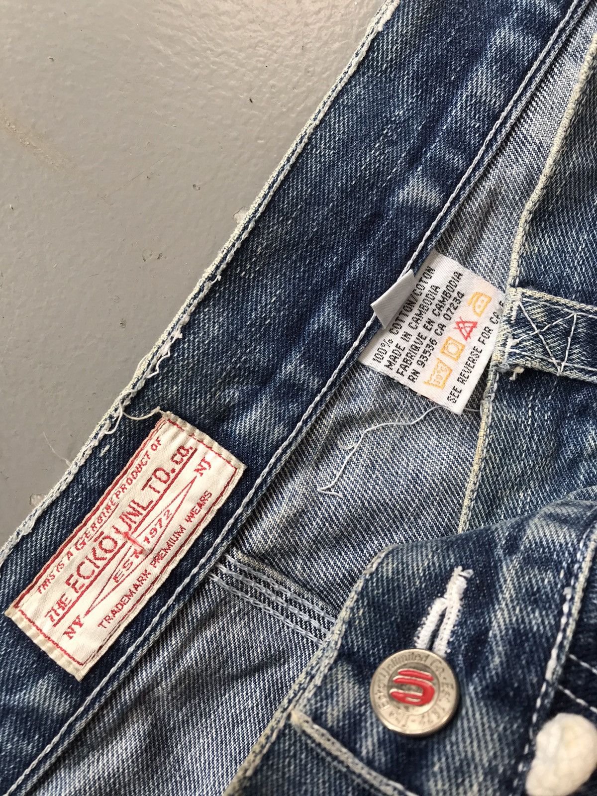 Ecko Unltd. × Vintage Vintage Ecko UNLTD baggy fit big pockets cargodenim Size US 41 - 7 Thumbnail