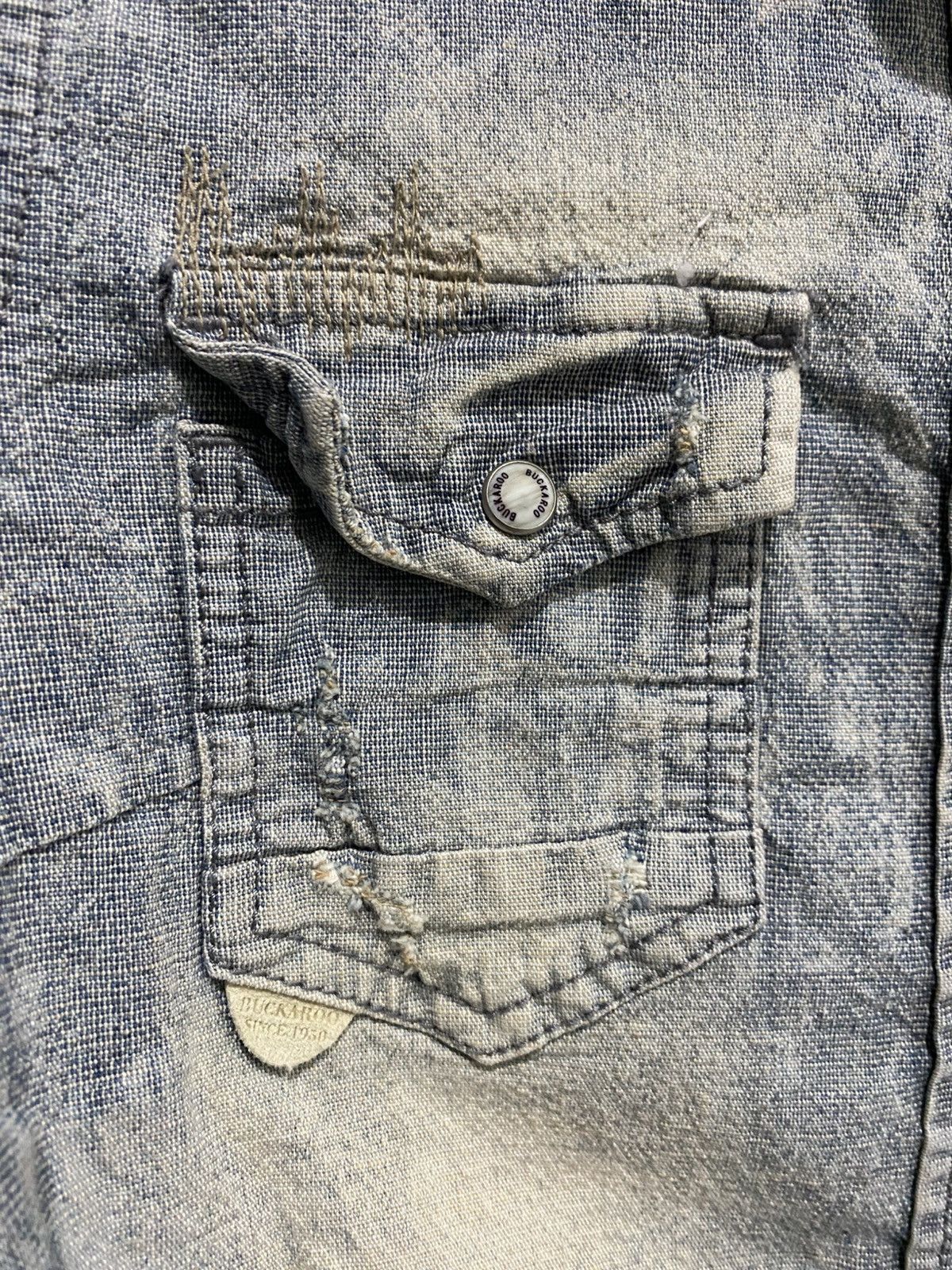 If Six Was Nine 💸BINDINGOFFER💸Japanese buckaro dyed denim shirt goa AA0037 Size US S / EU 44-46 / 1 - 4 Thumbnail