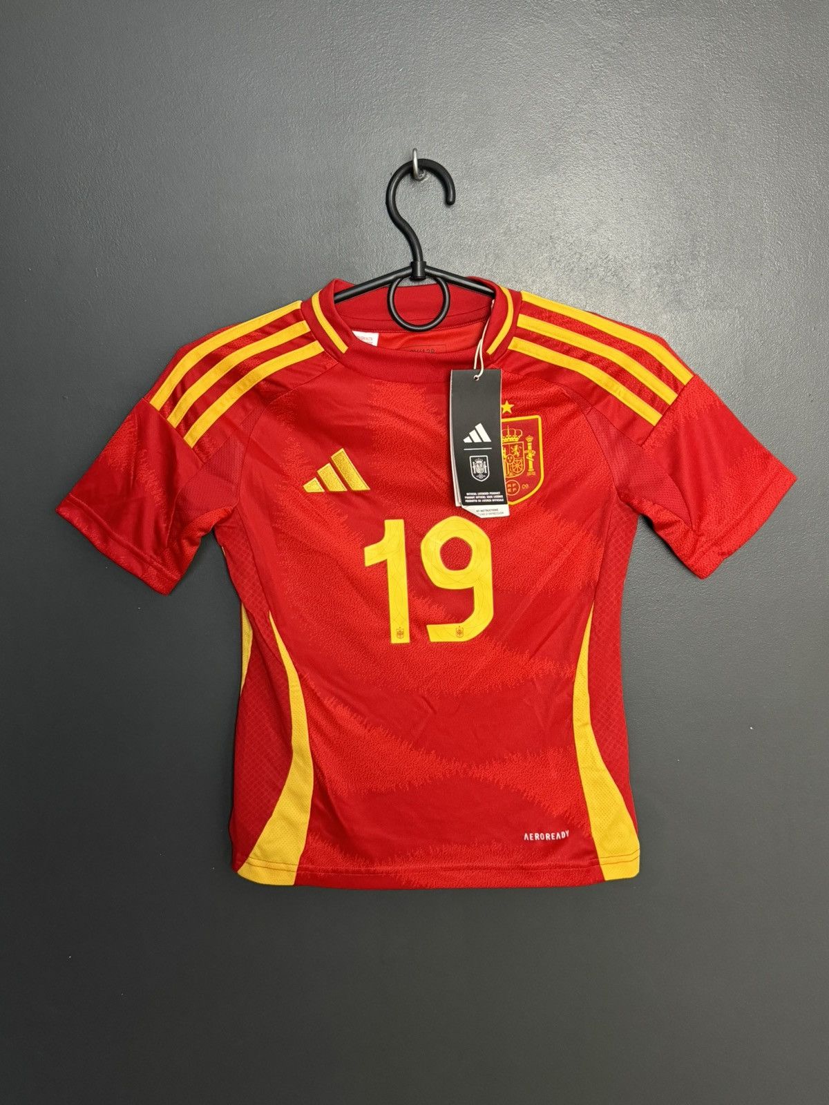 Adidas KIDS New Spain 24/25 Home Lamine Yamal Football Jersey Size US XS / EU 42 / 0 - 2 Thumbnail