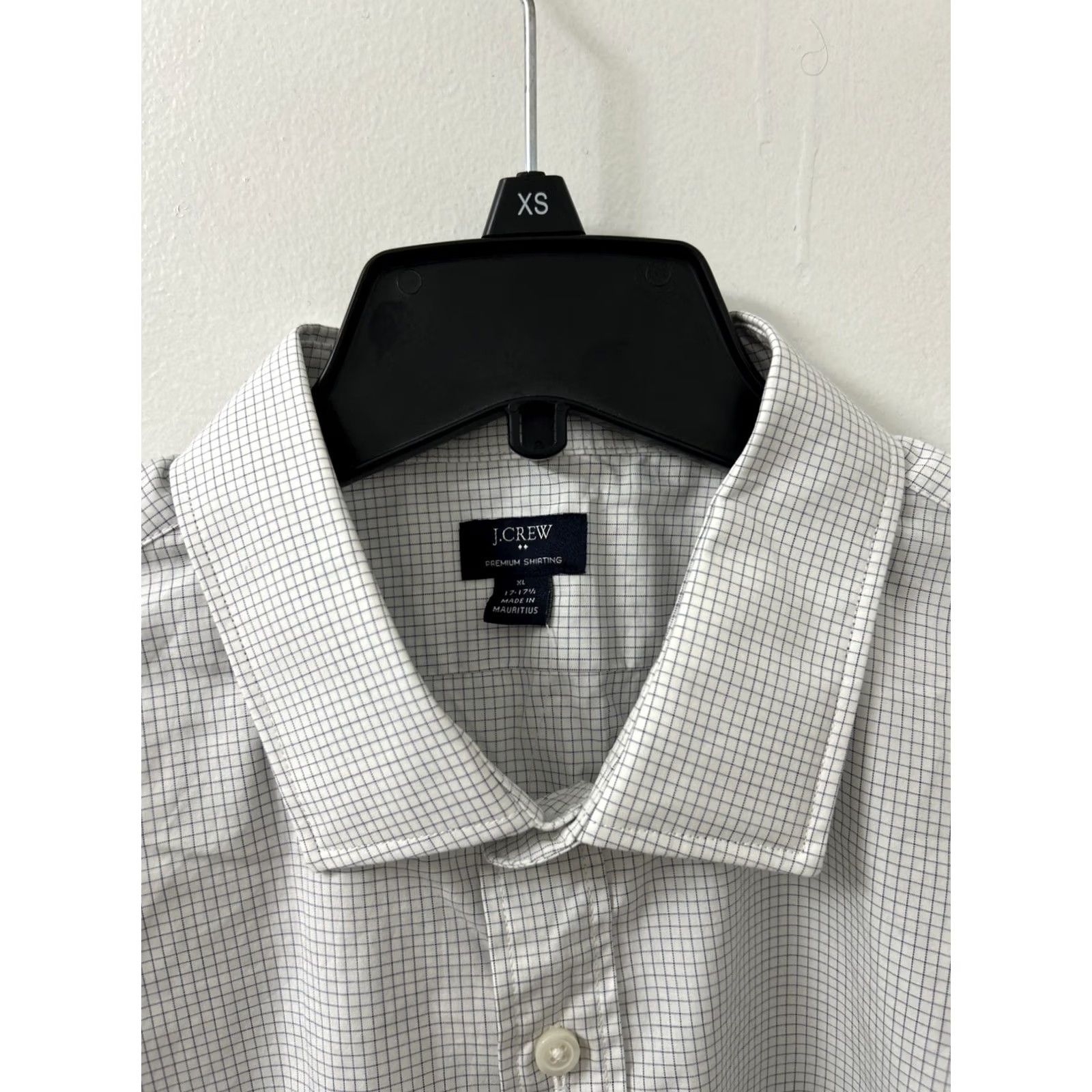J.Crew J.CREW Shirt Mens XL White Plaid Button-Up L/S Premium Shirting Collared Casual Vintage: No Size US XL / EU 56 / 4 - 7 Thumbnail