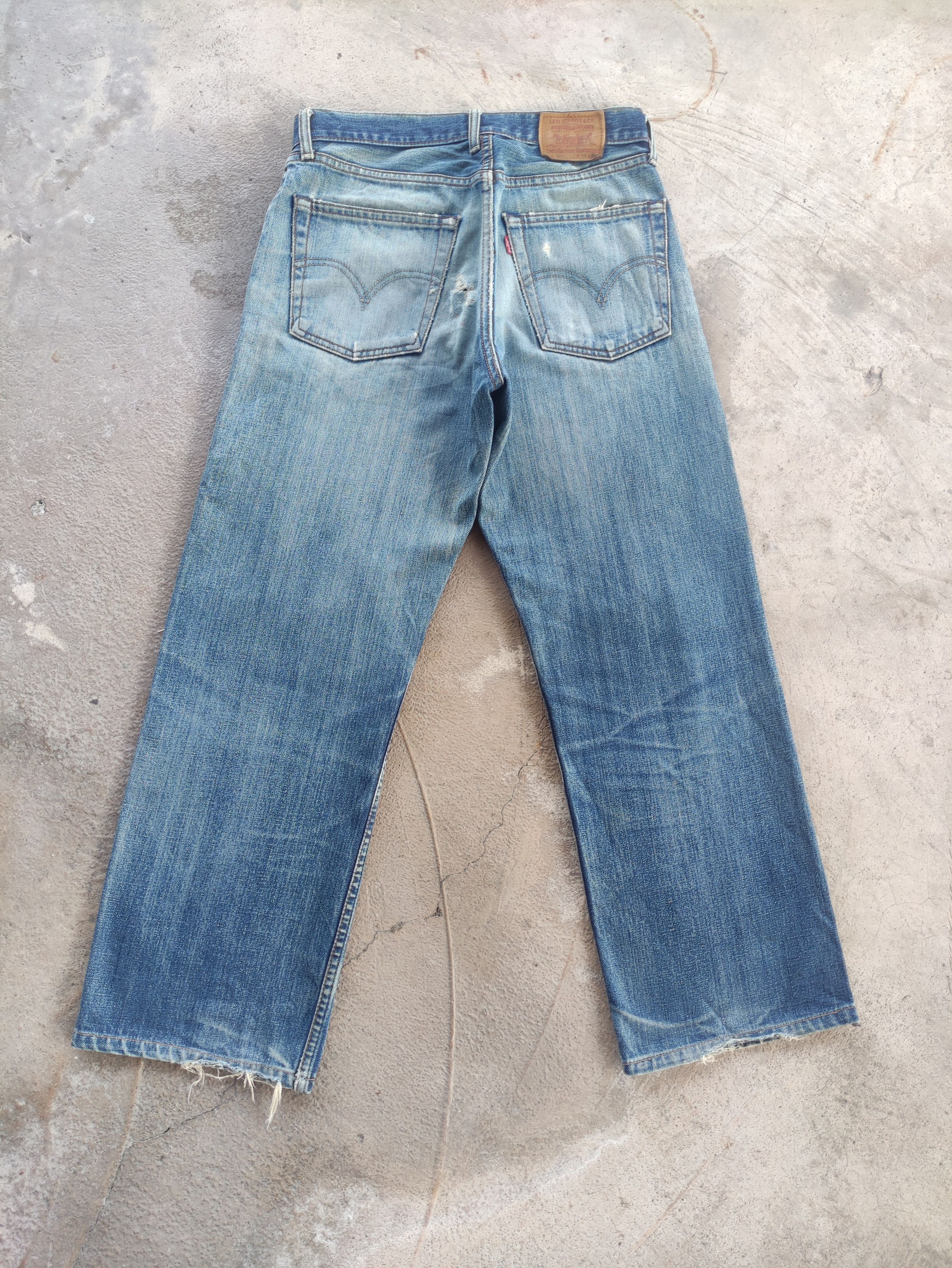 Japanese Brand Vintage Levis Japan Jean Distressed Faded Denim Pants Size US 30 / EU 46 - 10 Thumbnail