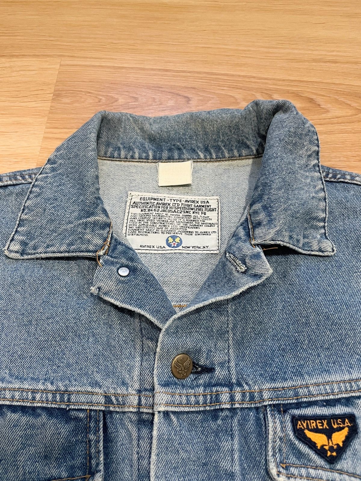 Avirex Vintage Avirex Denim Jacket Boxy Workwear Biker L Size US L / EU 52-54 / 3 - 4 Thumbnail