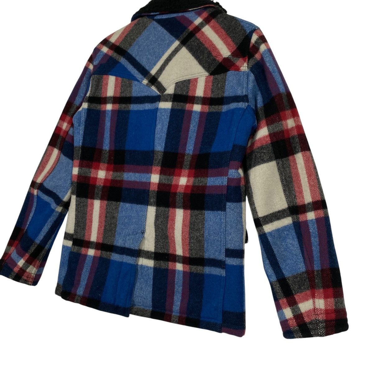 Number (N)ine Vintage Number Nine Check Pattern Wool Sherpa Jacket Size 2 Size US M / EU 48-50 / 2 - 14 Thumbnail