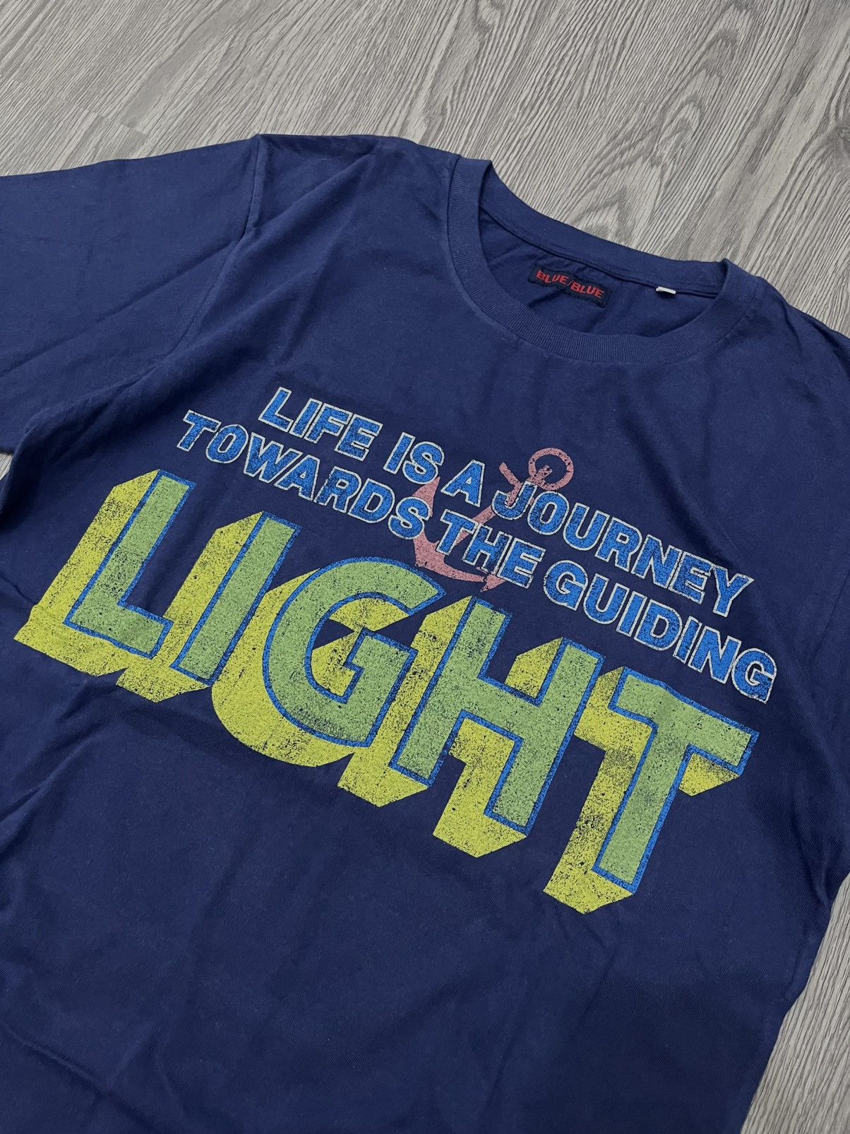 Blue Blue Japan 🇯🇵BLUE/BLUE LIFE IS A JOURNEY TOWARDS THE GUIDING LIGHT🇯🇵 Size US L / EU 52-54 / 3 - 4 Thumbnail
