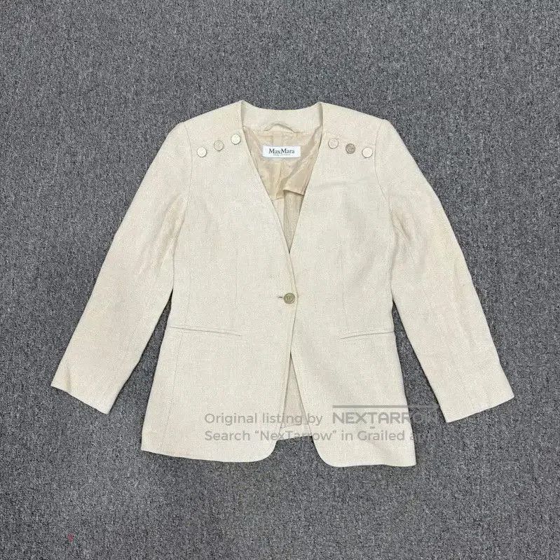 Max Mara MaxMara White Polyester Women's Cardigan . Size S / US 4 / IT 40 - 1 Thumbnail