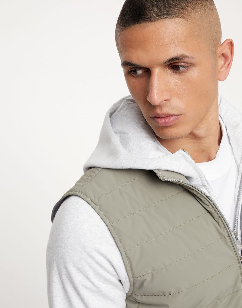 Brunello Cucinelli o1w1db10326 Wr Padded Vest in Dark Green Size US XL / EU 56 / 4 - 4 Thumbnail