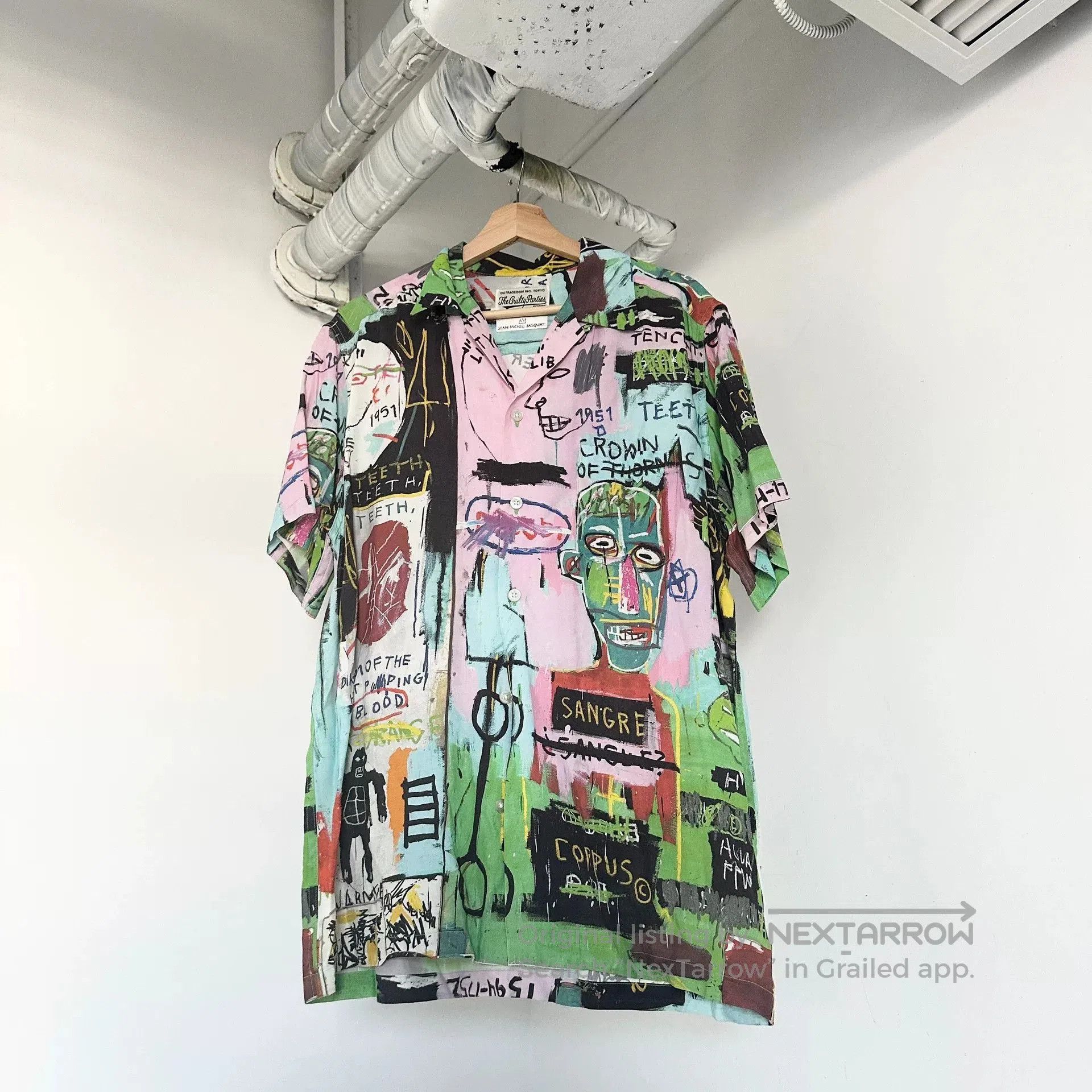 Wacko Maria WACKO MARIA x Basquiat Hawaiian Shirt. Size US M / EU 48-50 / 2 - 1 Thumbnail