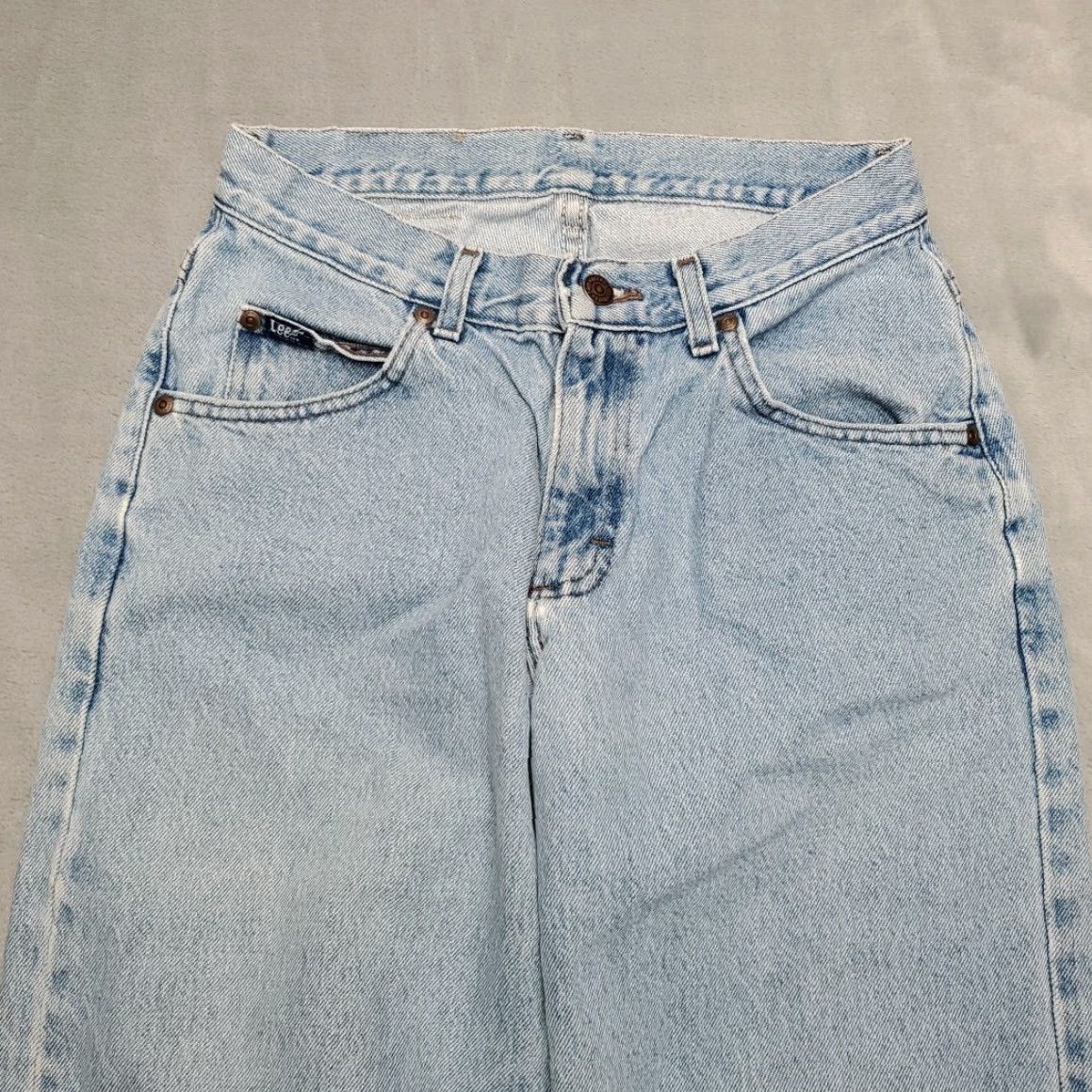 Lee VINTAGE Lee Jeans Mens 30x30 Faded Blue Denim Tapered Leg Baggy Straight 90s 5-Pocket Mens Denim Pants Size US 30 / EU 46 - 3 Thumbnail