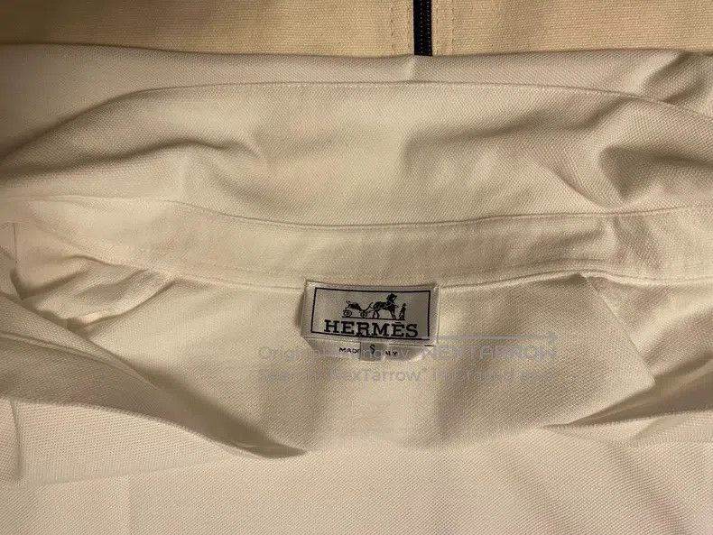 Hermes Hermes Knitted short-sleeve cardigan/shirt (front unbutton Size US S / EU 44-46 / 1 - 5 Thumbnail