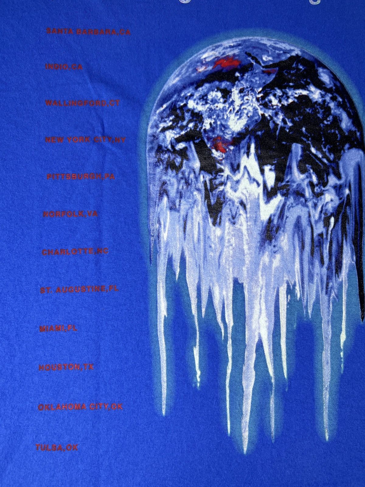 Travis Scott Travis Scott Birds Eye View Tour 2017 Official Tee XL Blue Size US XL / EU 56 / 4 - 6 Thumbnail