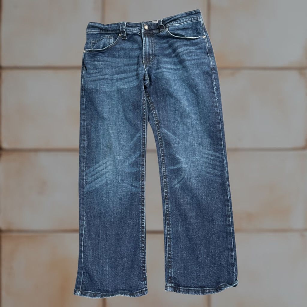 Vintage TK Axel Jeans Slim Bootcut Blue Mens 34x28 Dark Wash Stretch 5-Pocket Denim Logo Tag Vintage: No Size US 34 / EU 50 - 1 Thumbnail