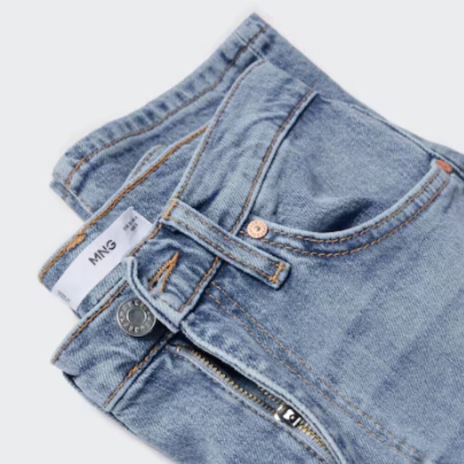 Mango Mango MNG Slim Cropped Blue Jeans NWT Plus 16 Size 38" / US 16 / IT 52 - 10 Thumbnail