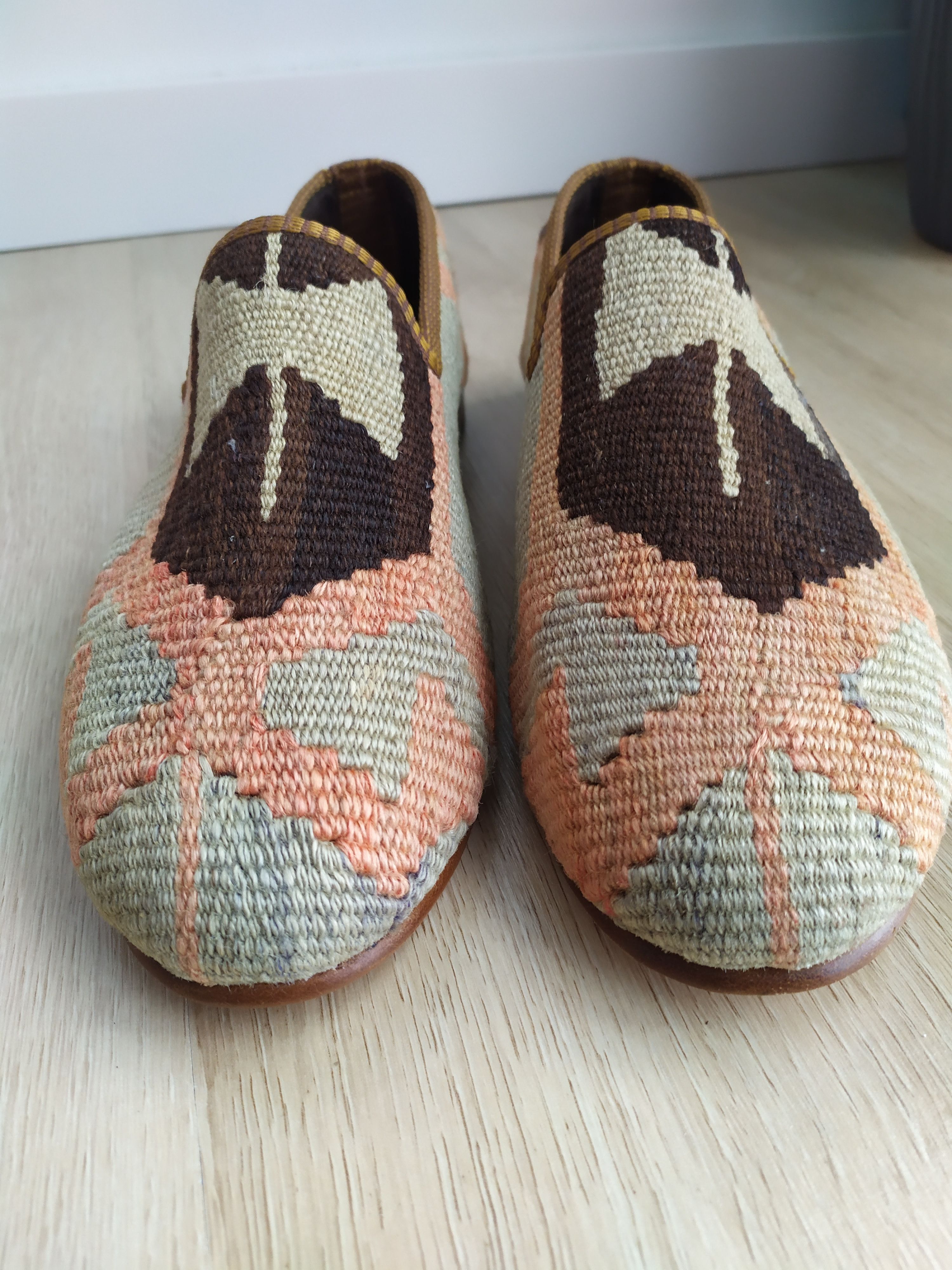The Difference Kilim Carpet Men's Loafers Size 42 Wool Slip On handmade Size US 8.5 / EU 41-42 - 9 Thumbnail
