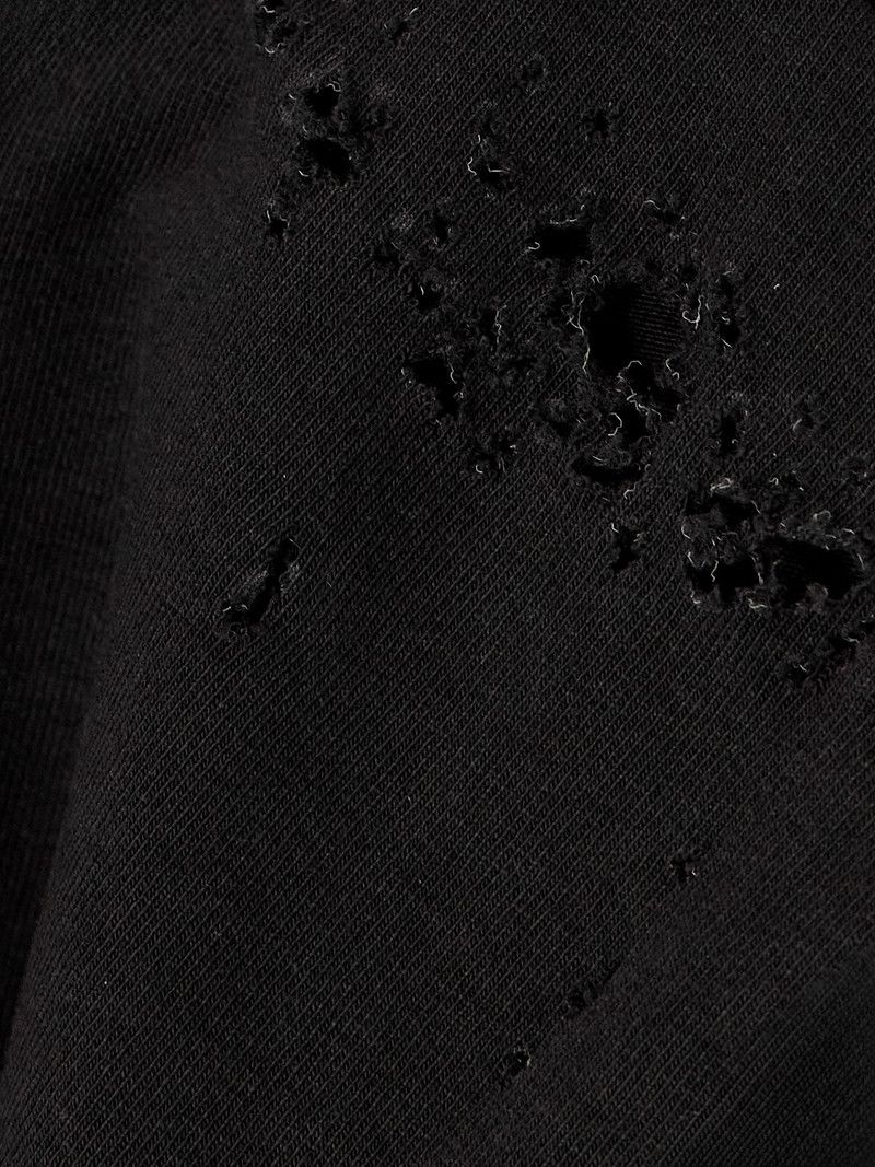 Balenciaga o1tr1nto1125 Gothic Type Zip-Up Hoodie Slim Fit in Black Size L / US 10 / IT 46 - 4 Thumbnail