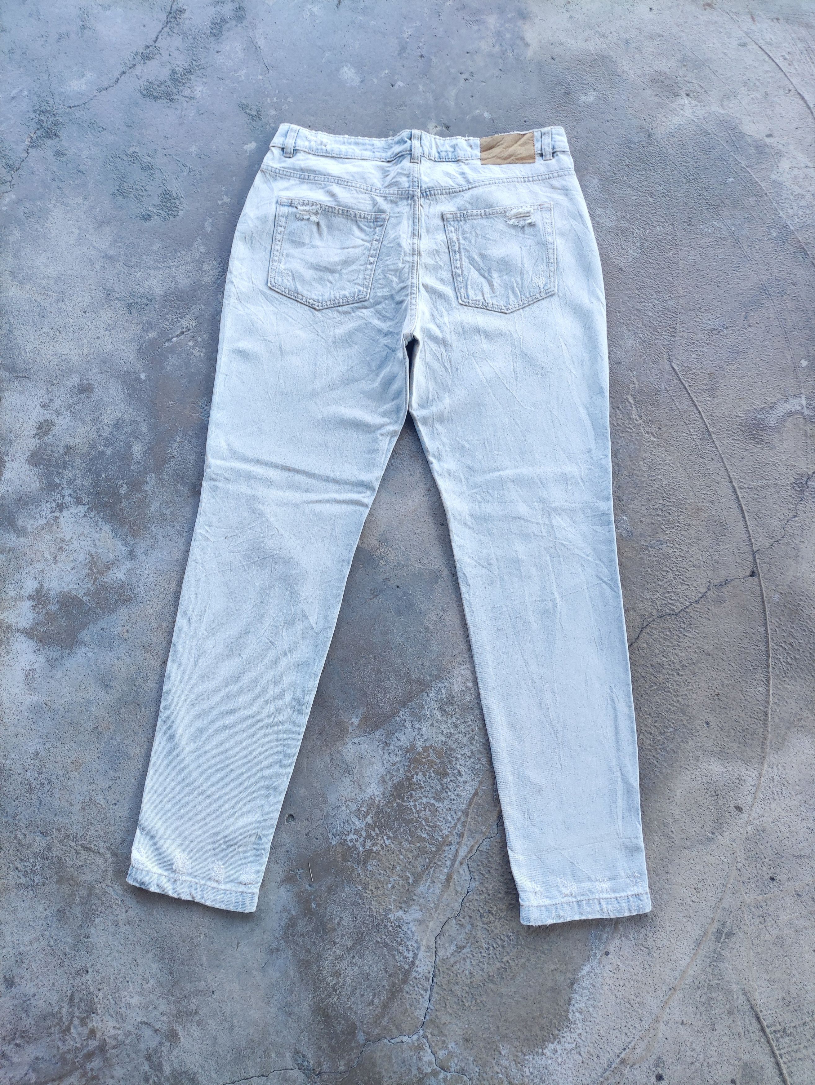 Japanese Brand × Jean Vintage Japanese Distressed Faded Patch Jeans Pants Denim Size US 34 / EU 50 - 9 Thumbnail