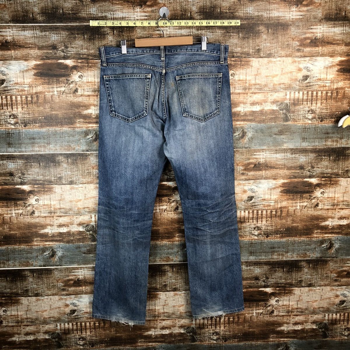 Japanese Brand Uniqlo japan ripped vintage Blue Denim Pants #A1402 Size US 34 / EU 50 - 11 Thumbnail