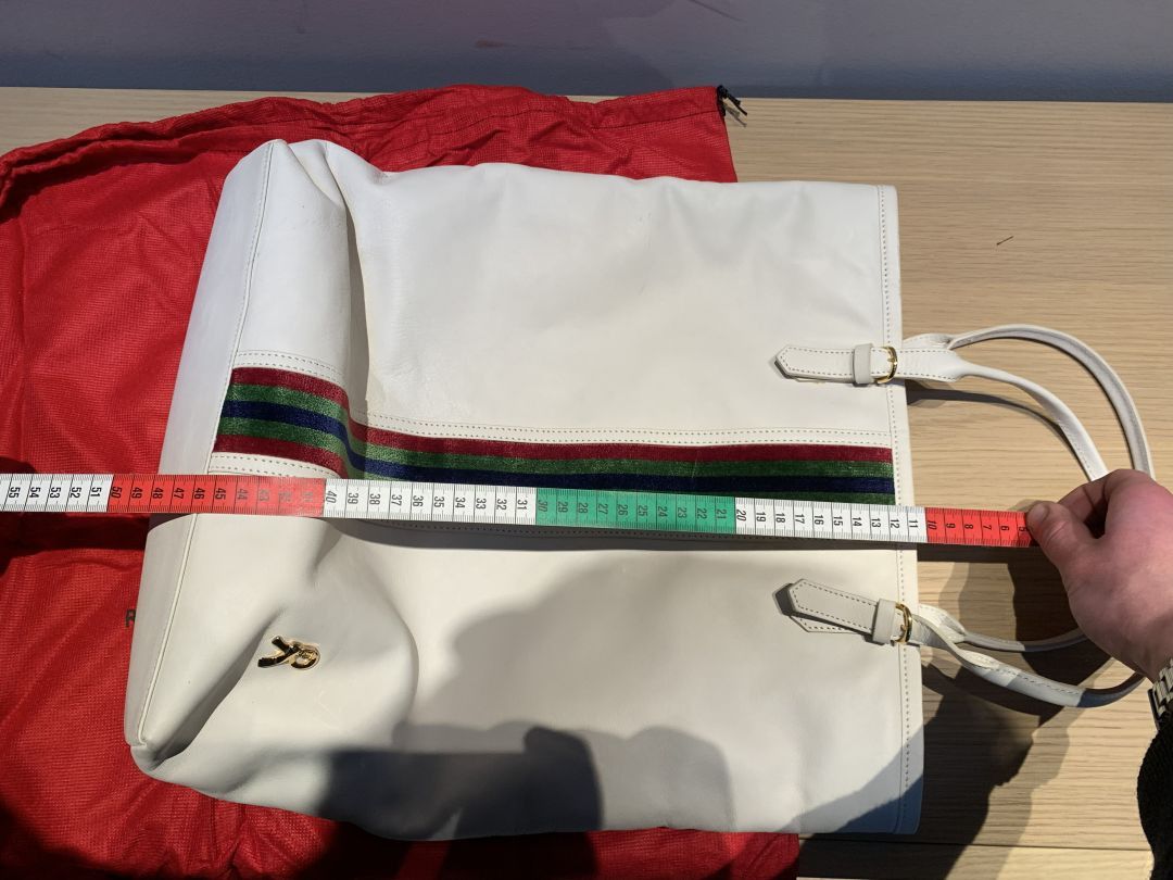 Roberta di Camerino ARCHIVAL Roberta di Camerino White Leather Shopper Tote Size ONE SIZE - 4 Thumbnail