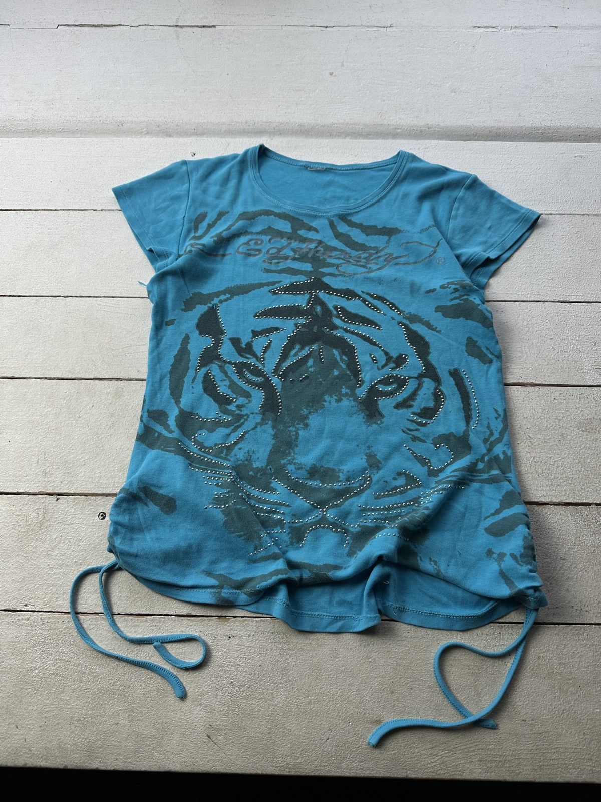 Ed Hardy 🚨Vintage Y2K 90s Ed Hardy Cristian Audigier Designer Size M / US 6-8 / IT 42-44 - 1 Thumbnail