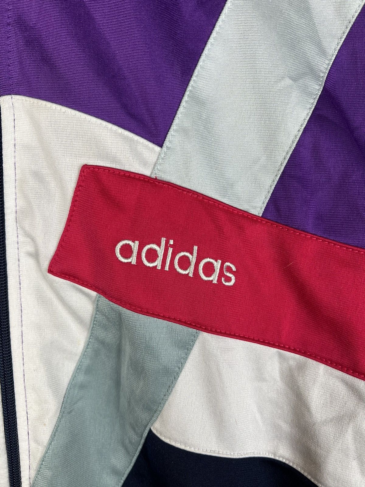 Vintage Vintage 90s Adidas Multicolour Track Top Jacket Size US S / EU 44-46 / 1 - 3 Thumbnail
