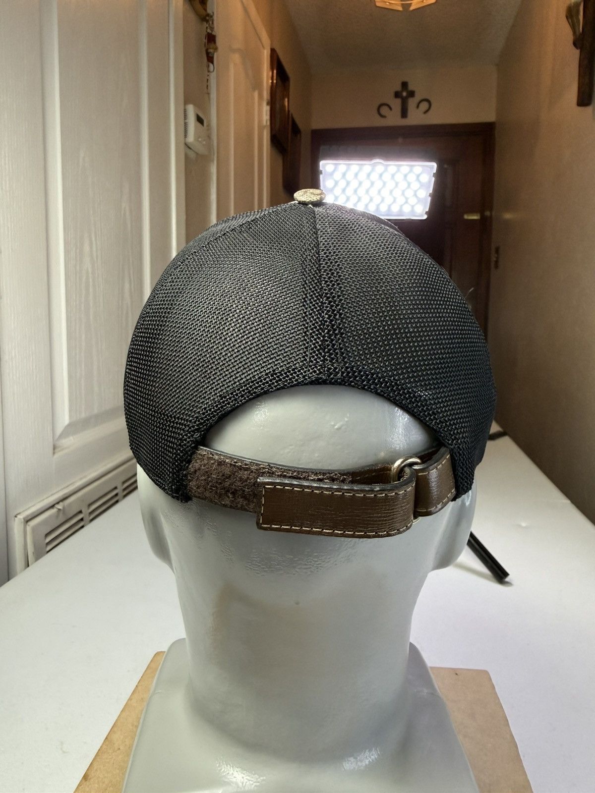 Gucci Gucci GG Supreme Monogram Baseball Hat 59 Beige Black Size ONE SIZE - 4 Thumbnail