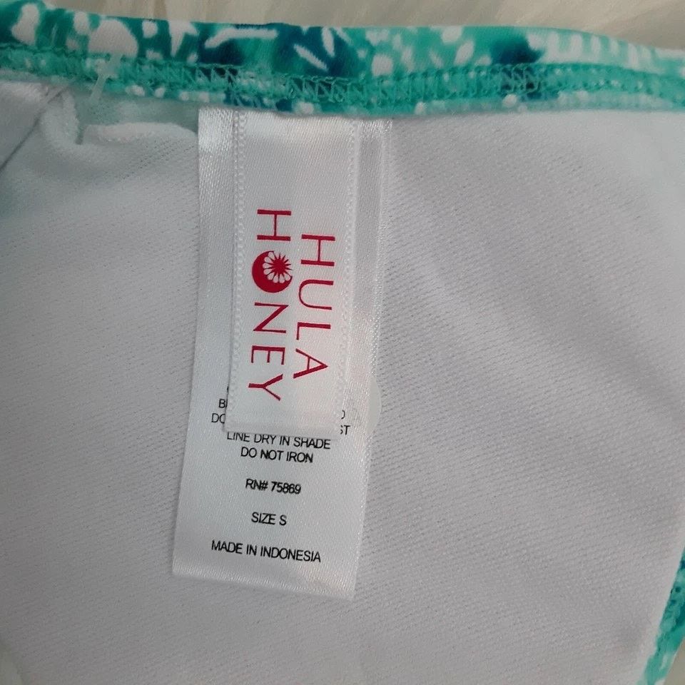 Other Hula Honey Sz S Bralette Halter Bikini Top Strappy Cutouts Size ONE SIZE - 9 Thumbnail